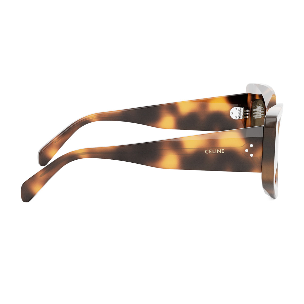 Celine CL40277I 3 Dots 53E Havana Marrone Acetate Occhiali Da Sole