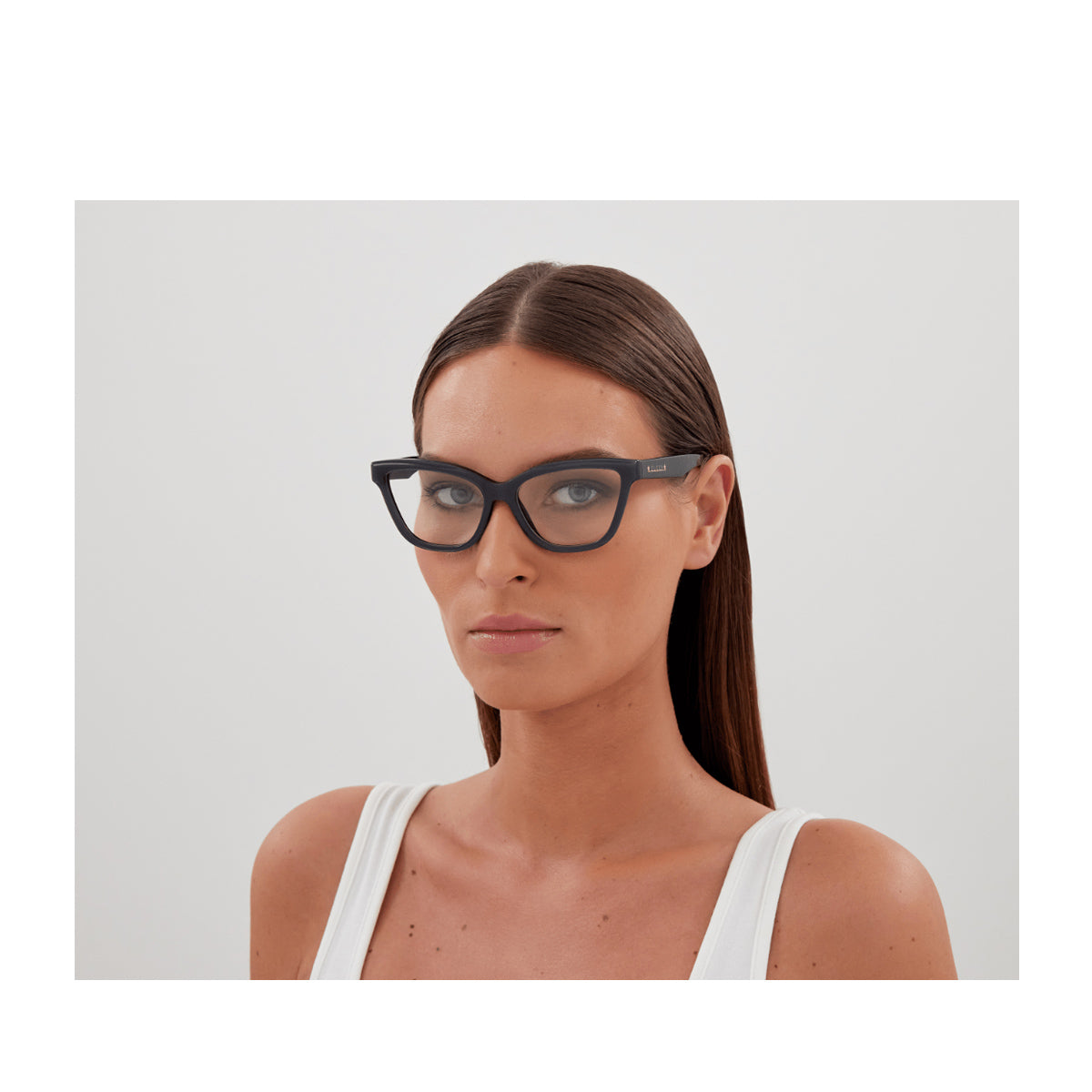 Gucci GG1589O Linea Lettering 001 Nero Acetate Occhiali Vista