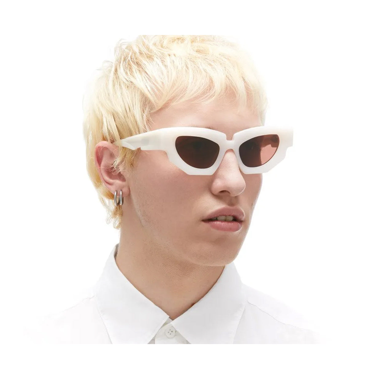 Maske F5 WH Bianco Acetate Occhiali Sole