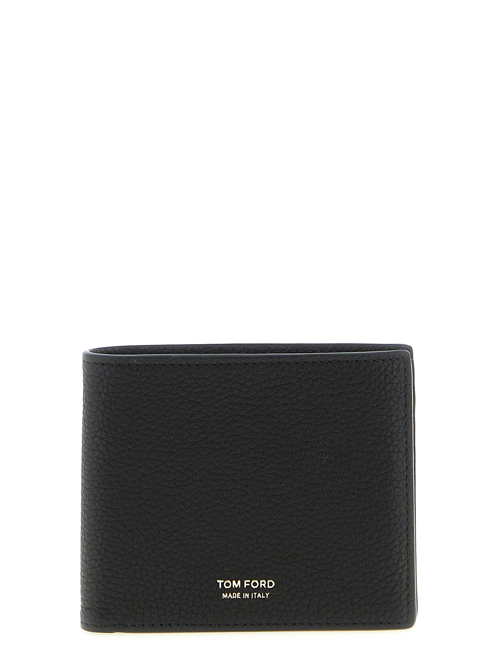 Logo wallet Black Calfskin Leather (bos Taurus) Wallets, Card Holders