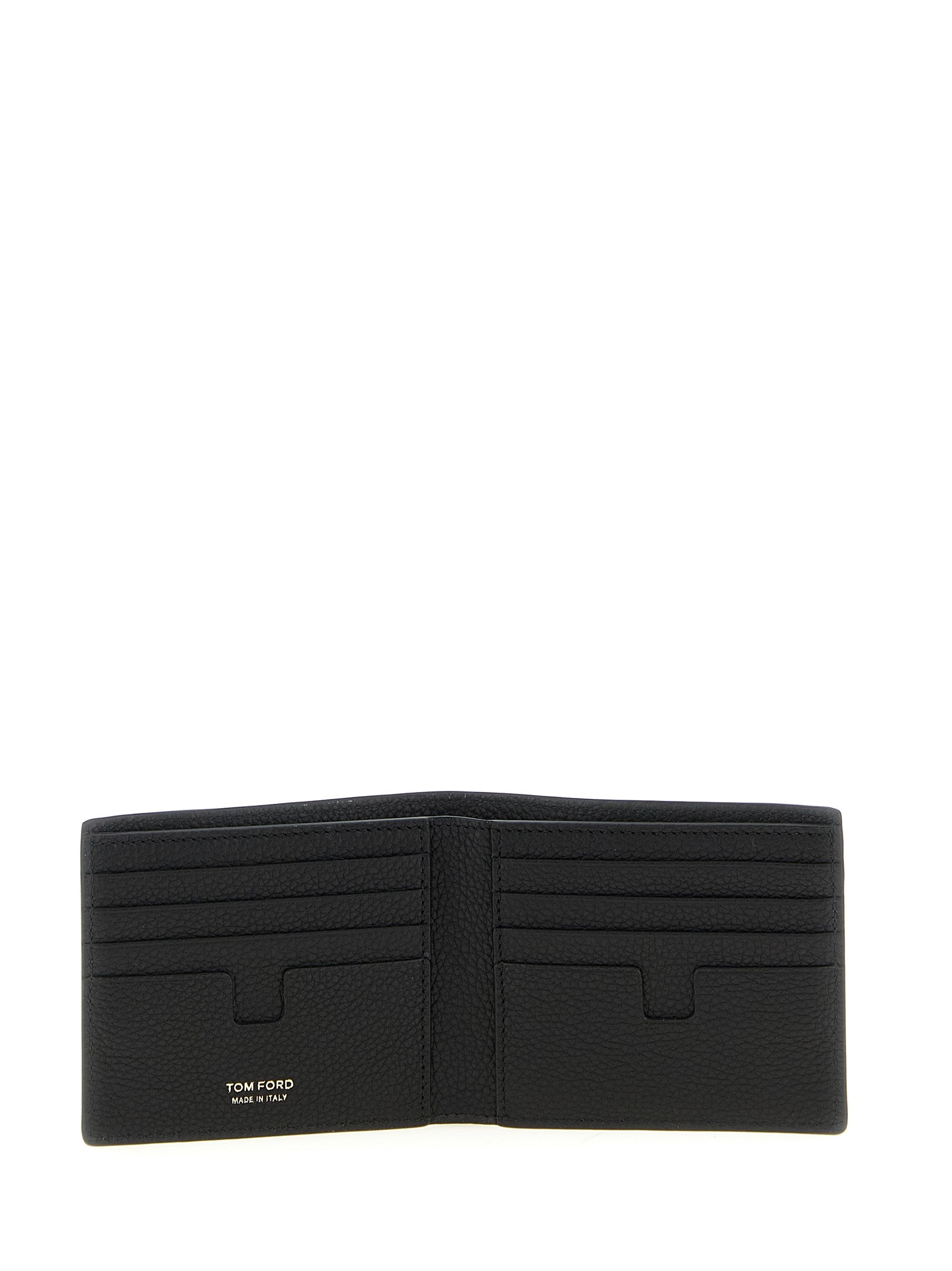 Logo wallet Black Calfskin Leather (bos Taurus) Wallets, Card Holders