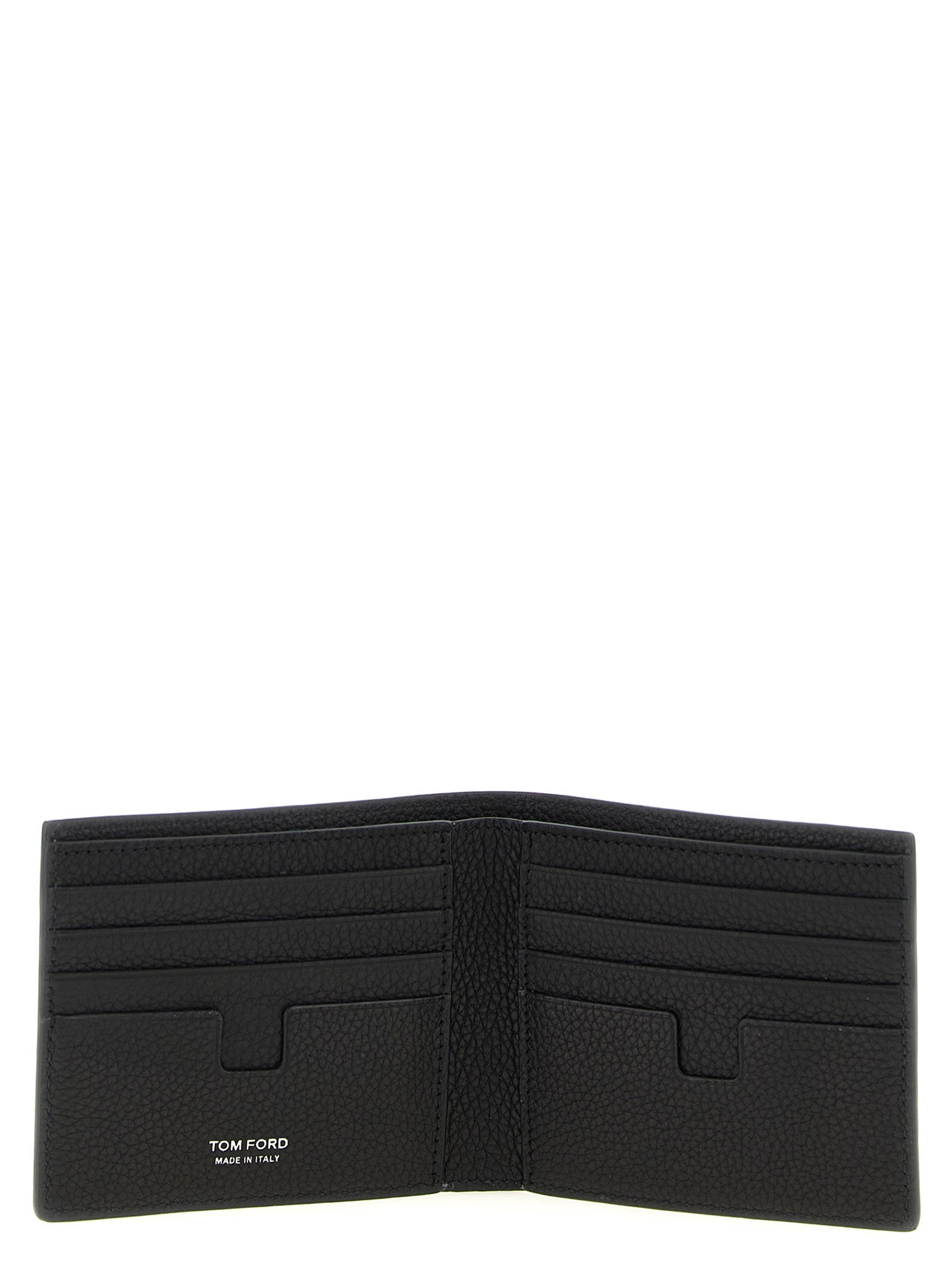 Logo wallet Black Calfskin Leather (bos Taurus) Wallets, Card Holders
