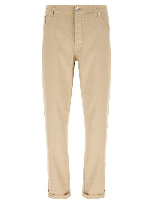 Brunello Cucinelli Coat Of Arms Embroidery Jeans