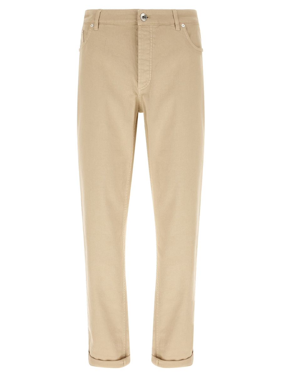 Brunello Cucinelli Coat Of Arms Embroidery Jeans