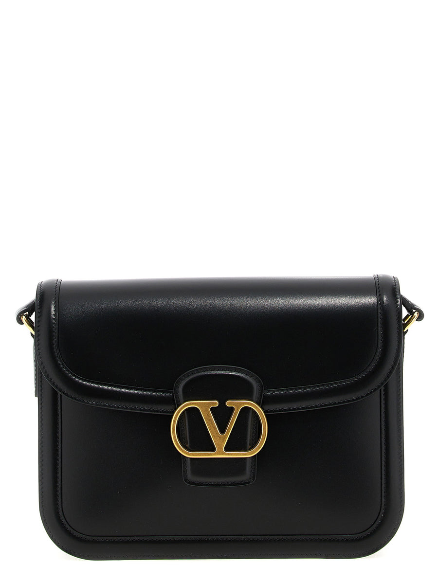 Valentino Garavani VLogo Signature Shoulder Bag — Black