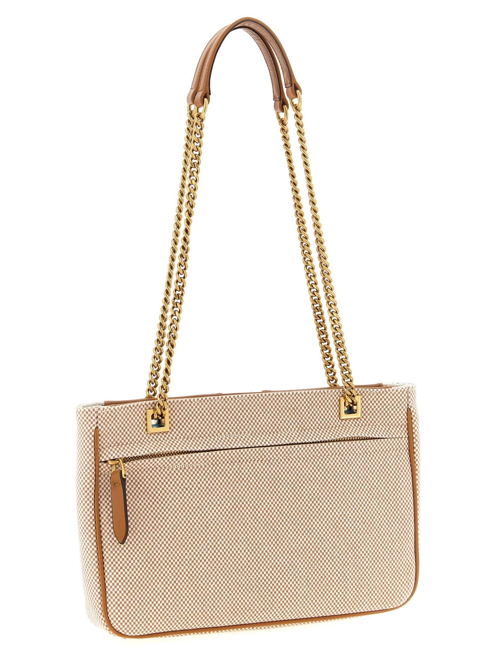 Valentino Garavani Viva Superstar shoulder bag Brown Cotton