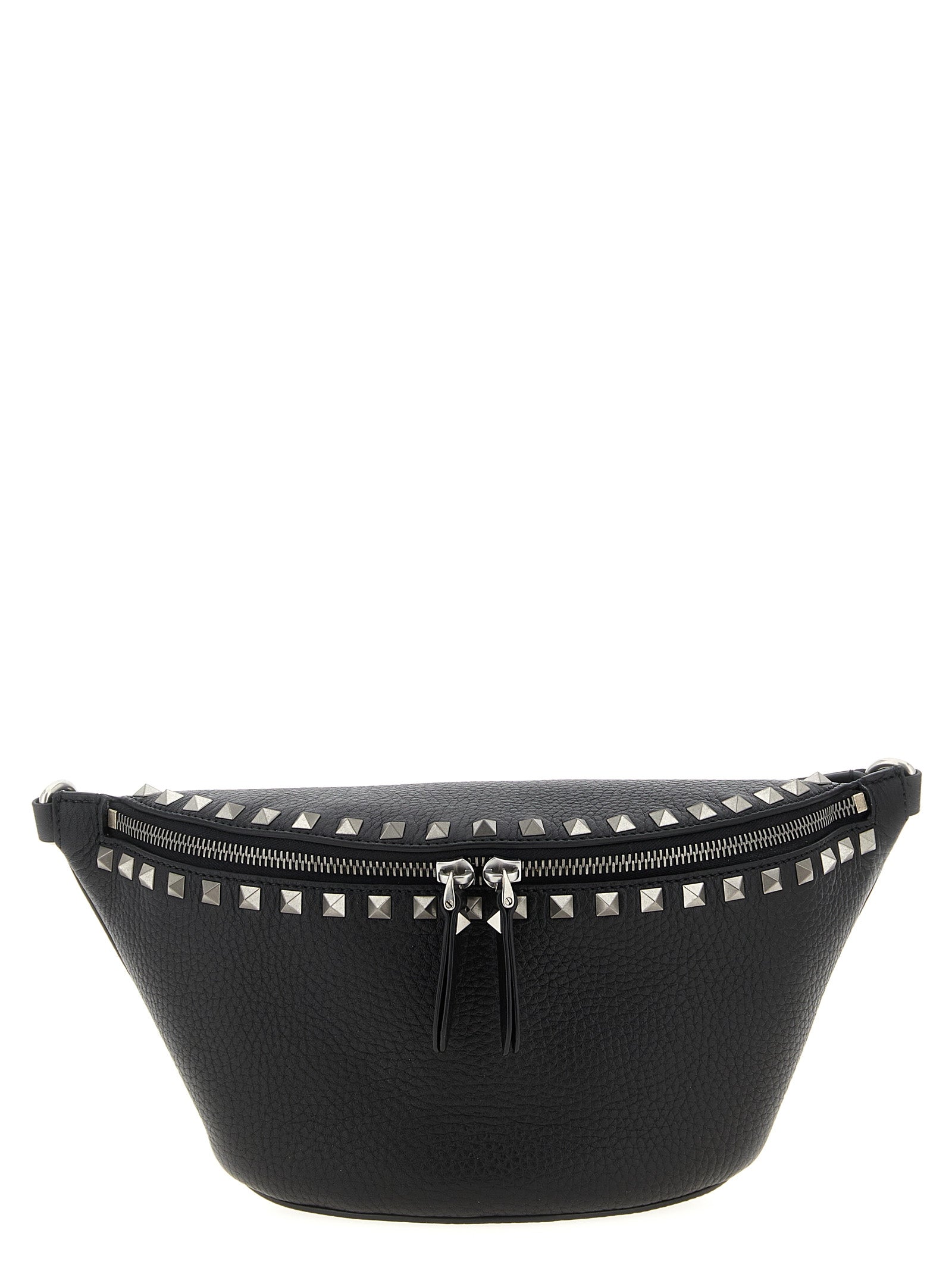 Valentino Garavani Rockstud belt bag Black Calfskin Leather (bos Taurus) Crossbody