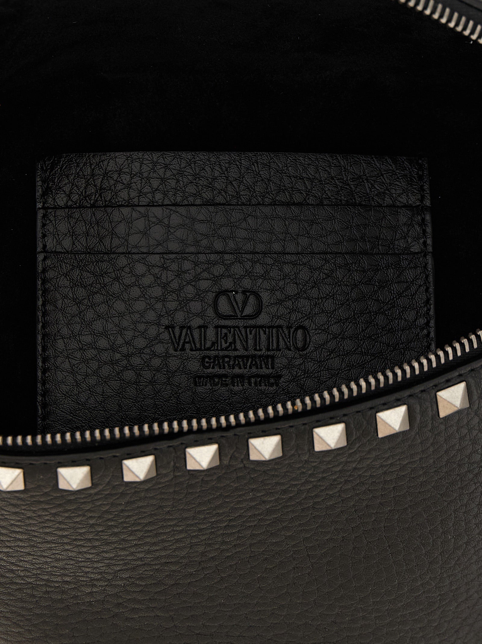 Valentino Garavani Rockstud belt bag Black Calfskin Leather (bos Taurus) Crossbody