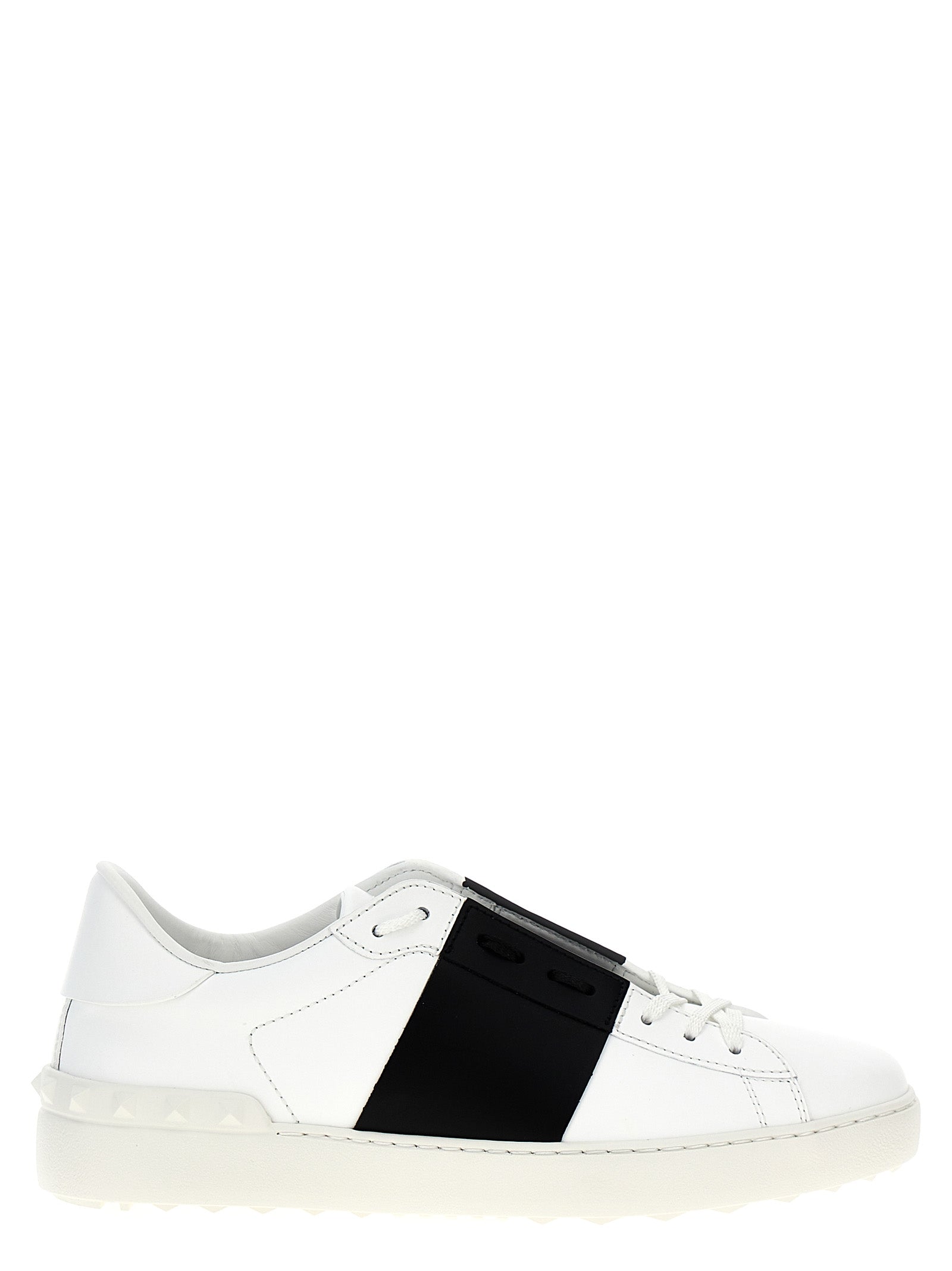 Valentino Garavani Open sneakers White/black Calfskin Leather (bos Taurus)