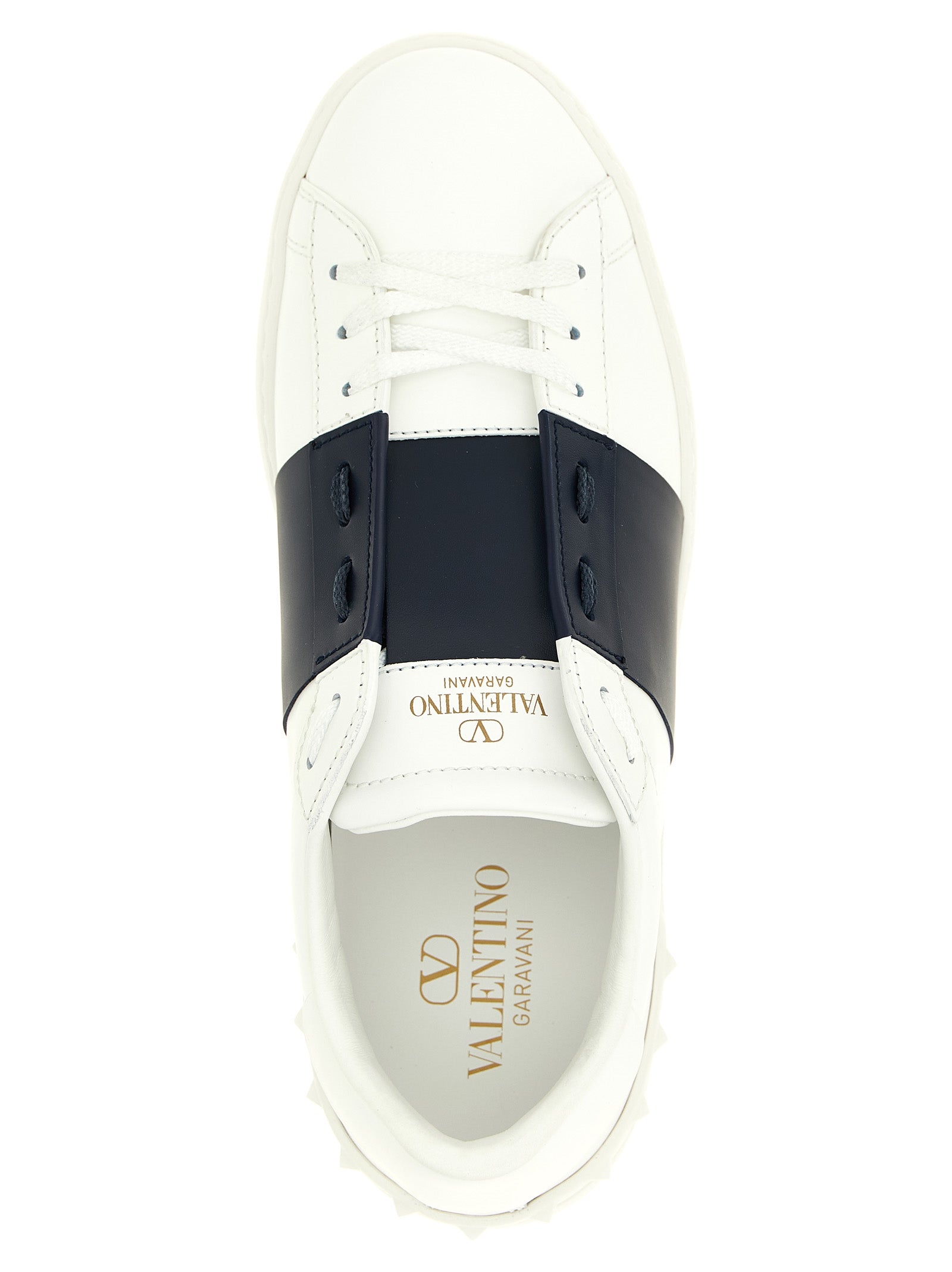 Valentino Garavani Open sneakers Blue Calfskin Leather (bos Taurus)