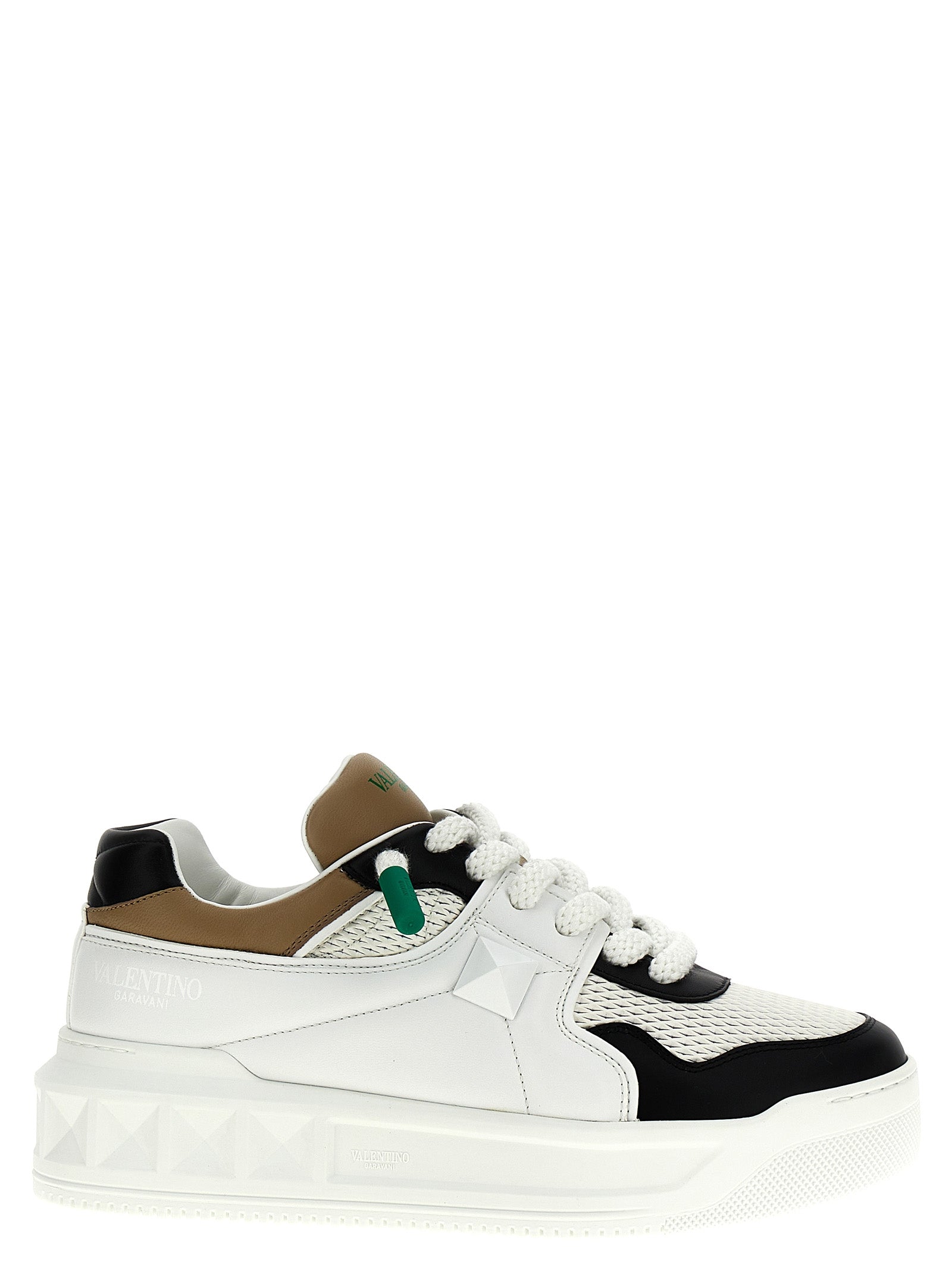 Valentino Garavani One Stud XL sneakers White/black Calfskin Leather (bos Taurus)