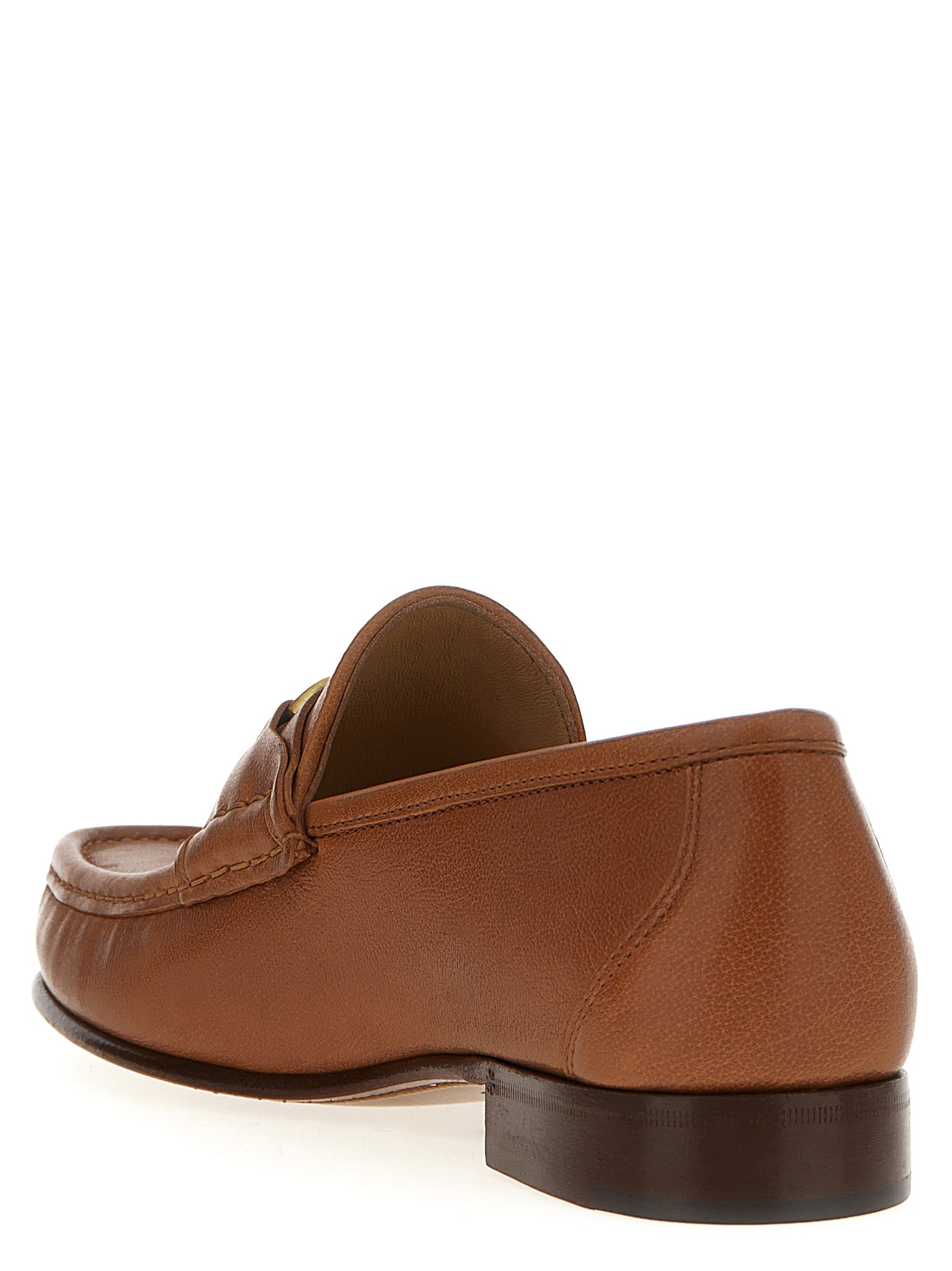 Valentino Garavani VLogo Signature Loafers Brown Leather