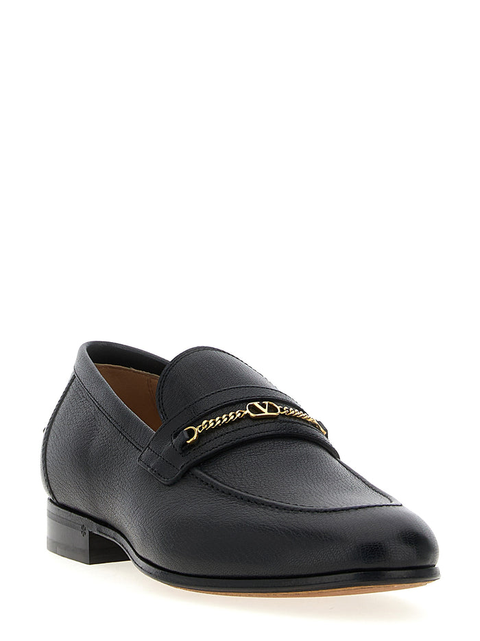 Valentino Garavani VLogo Signature loafers Black Goat Leather