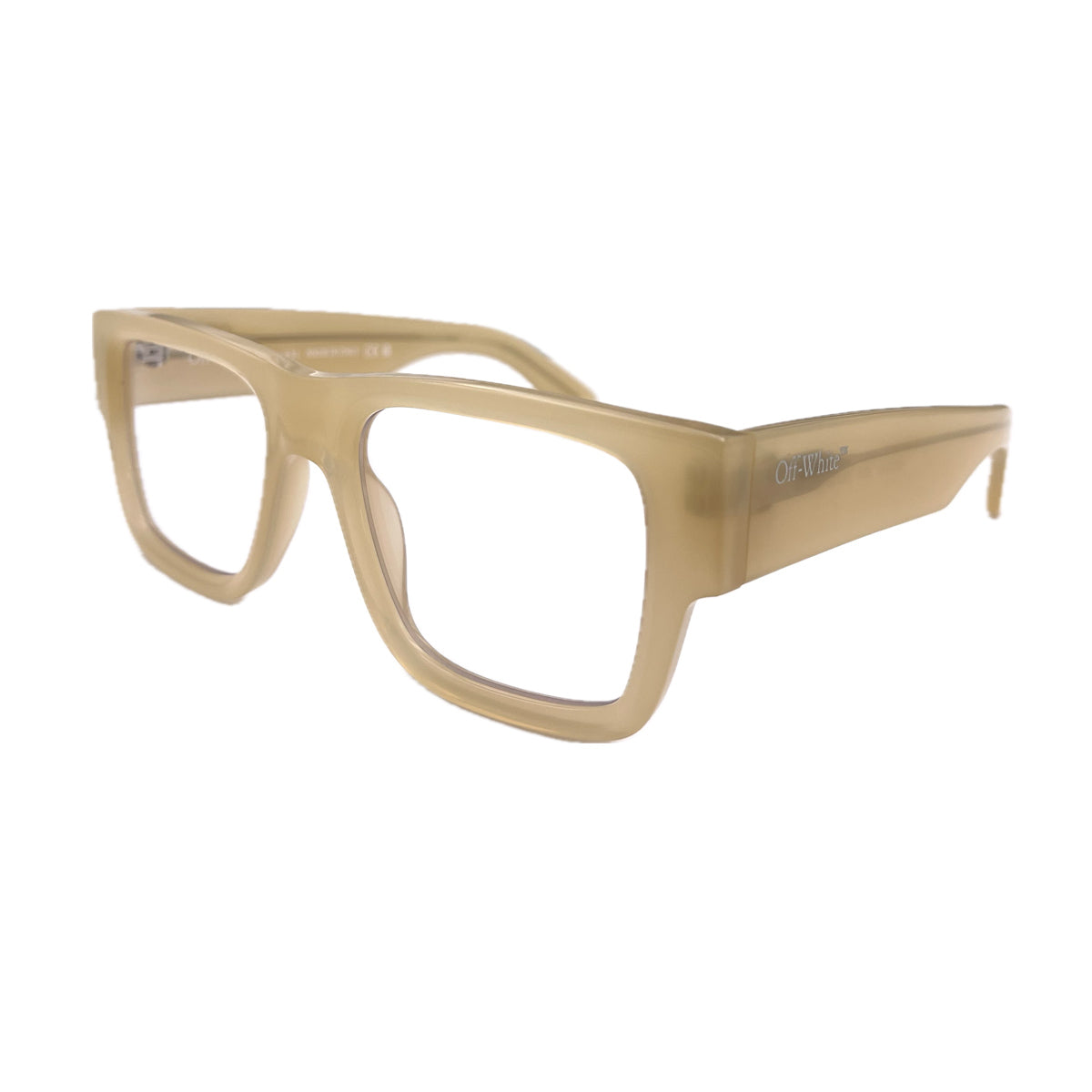 Off White OERJ040 STYLE 40 1700 sand Beige Acetate Occhiali Vista