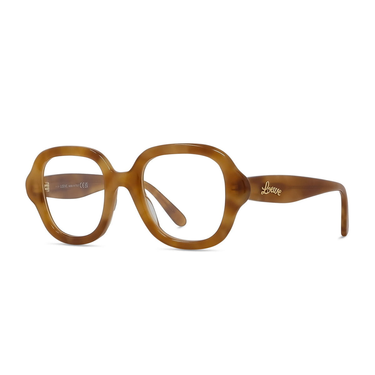 Loewe LW50075I Curvy 053 Blonde Havana Marrone Acetate Occhiali Da Vista