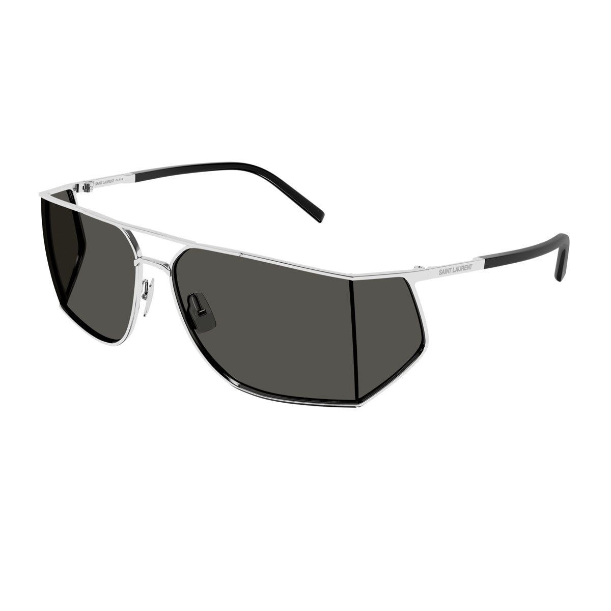 Saint Laurent SL 750 Linea LOGO 002 Silver Grey Argento Metal Occhiali Da Sole
