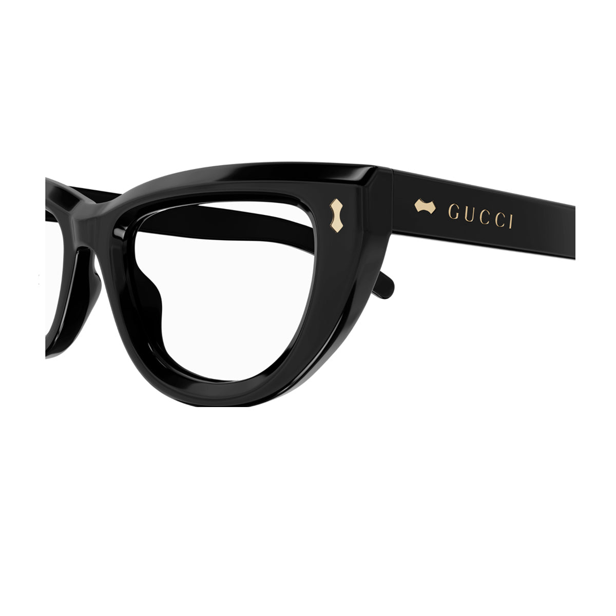 Gucci GG1521O Linea Rivets 001 Nero Acetate Occhiali Vista