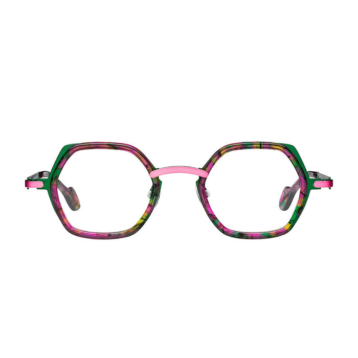 Matttew Roku 74 Verde- Rosa-Fucsia Acetate/titanium Occhiali Da Vista