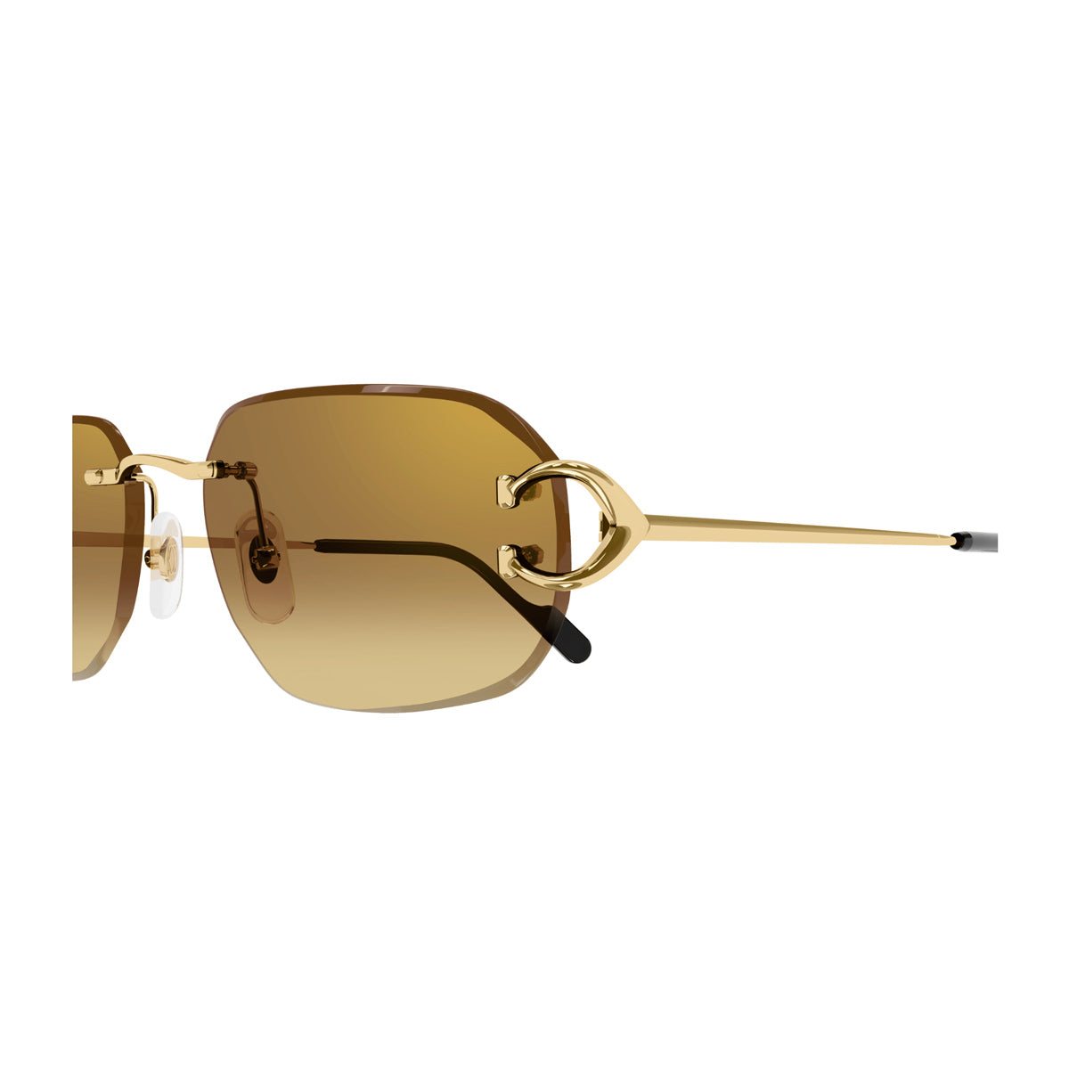 Cartier CT0468S Signature C De 004 Gold Brown Oro Metal Occhiali Da Sole