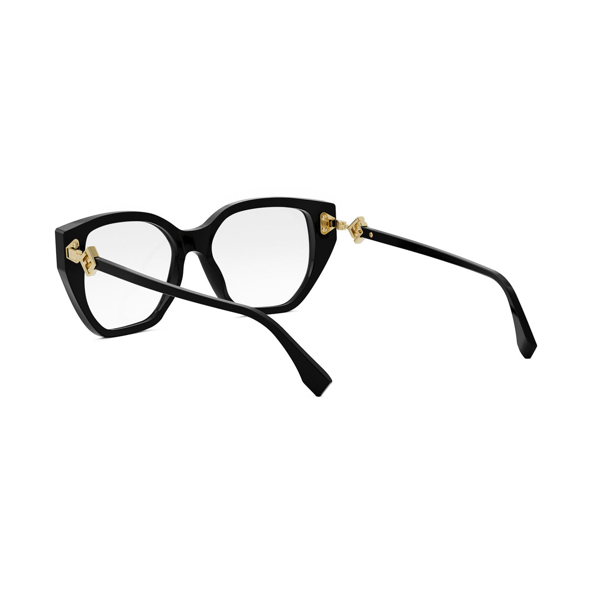 Fendi FE50100I FF DIAMONDS 001 Nero Acetate Occhiali Da Vista