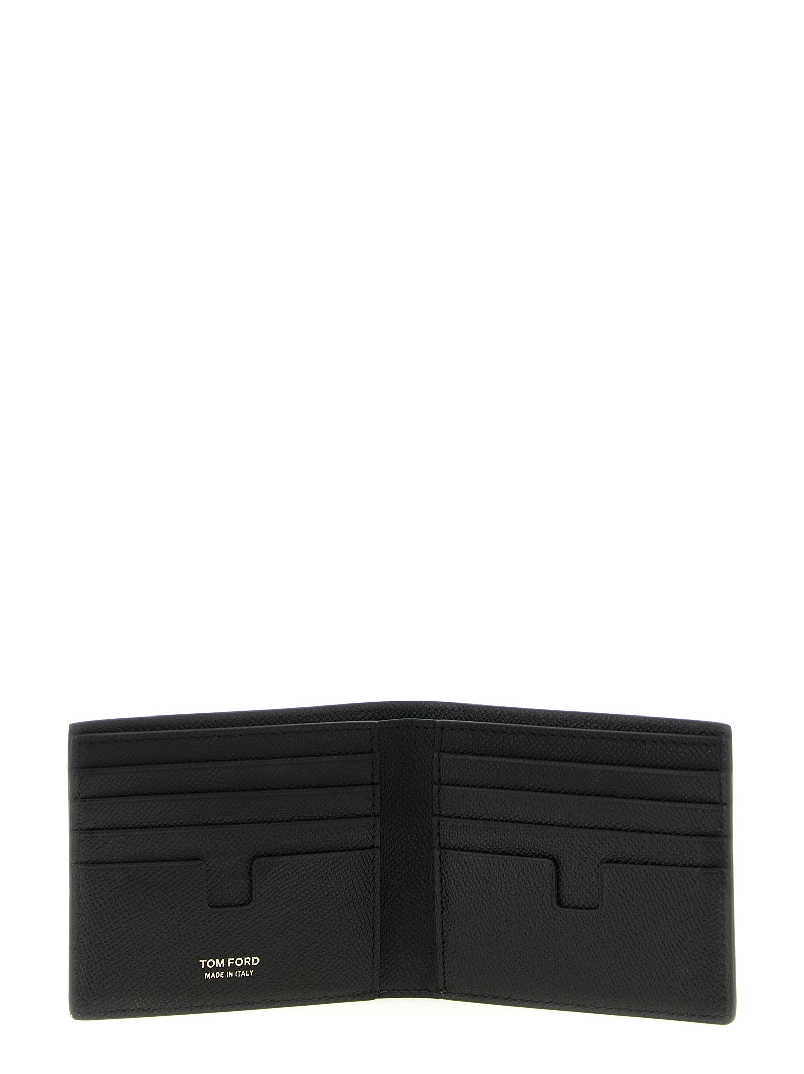 Bifold wallet Black Calfskin Leather (bos Taurus) Wallets, Card Holders