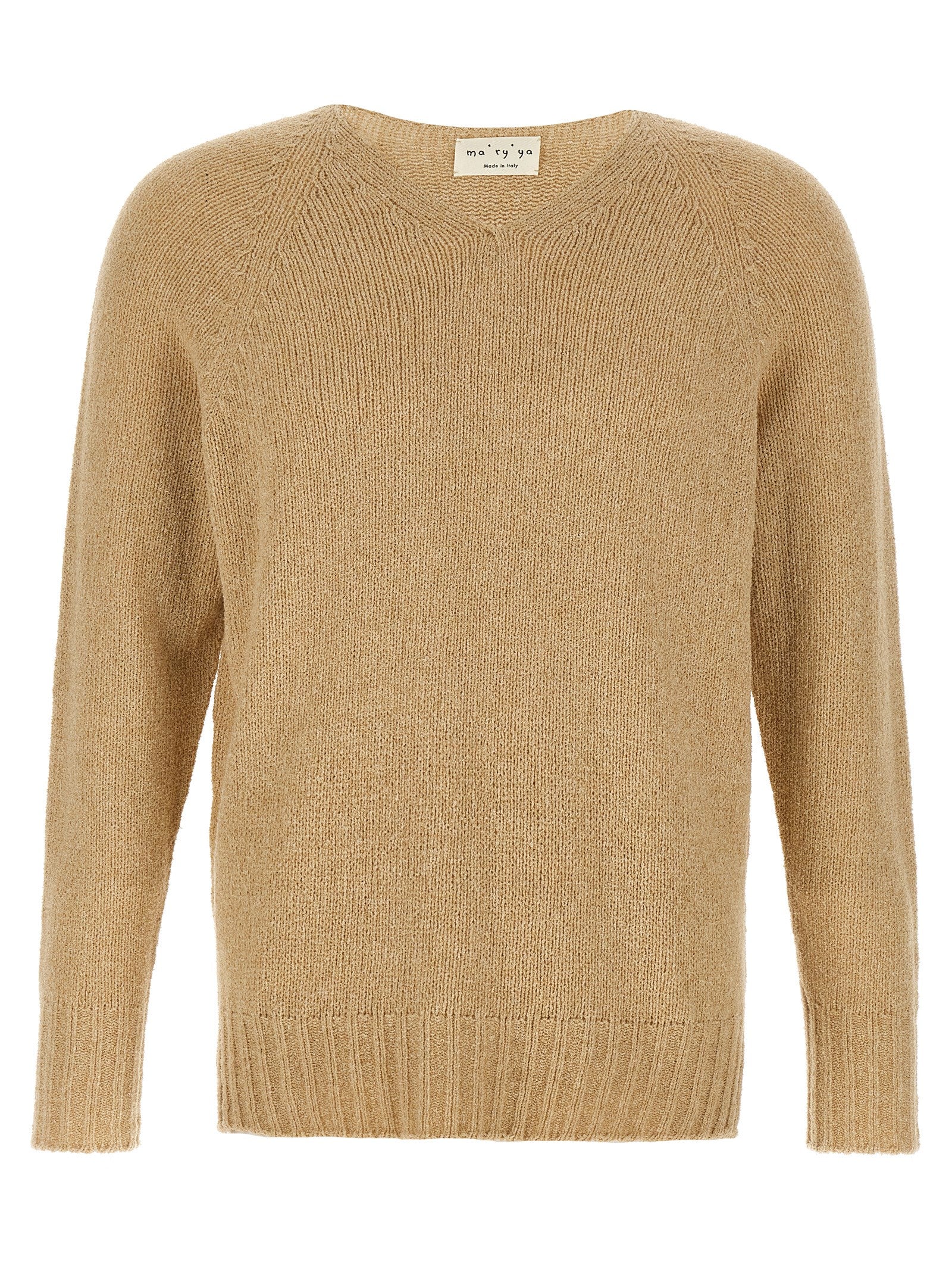 Bouclé sweater Beige Cotton Sweater, Cardigans