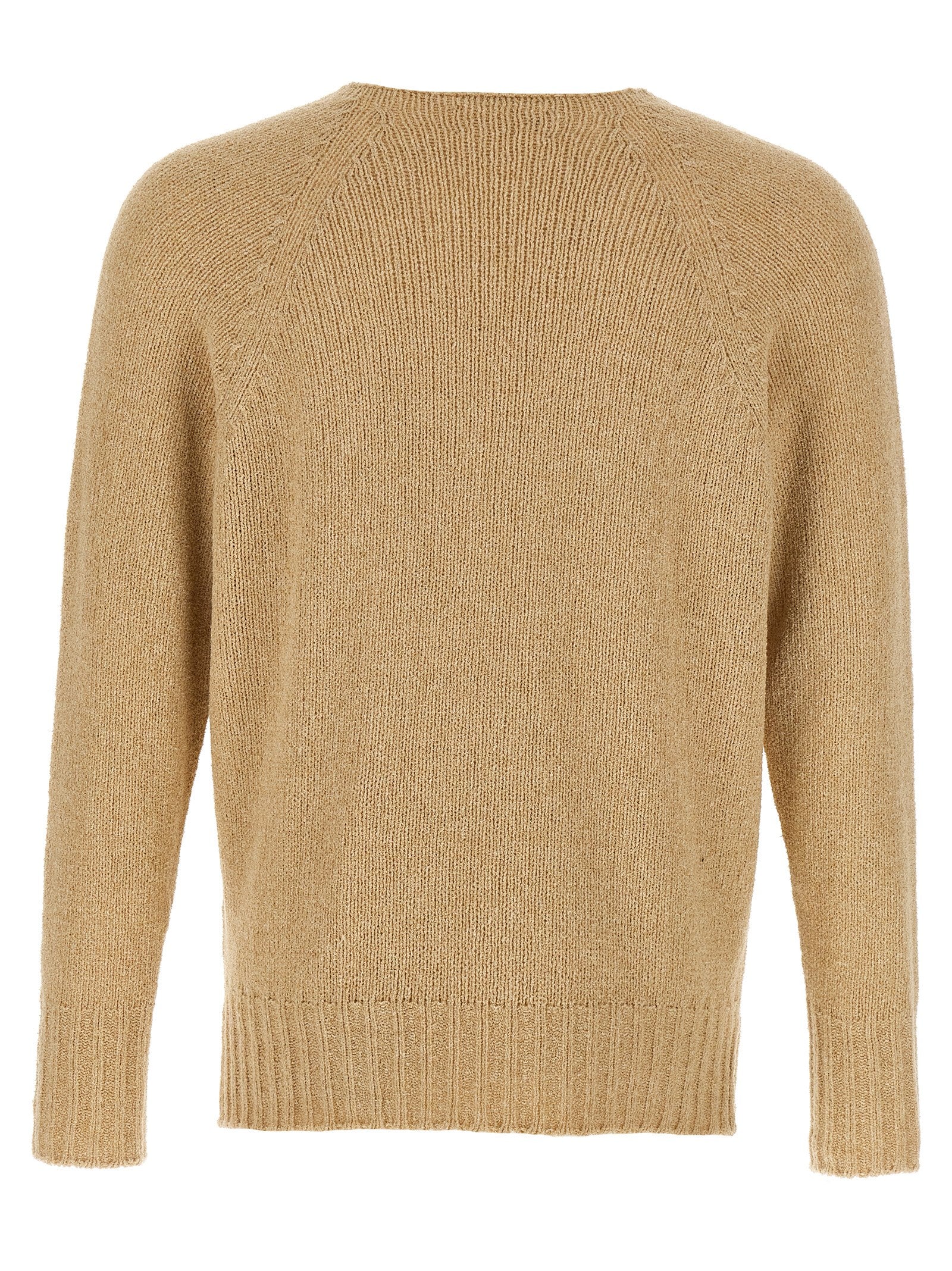 Bouclé sweater Beige Cotton Sweater, Cardigans