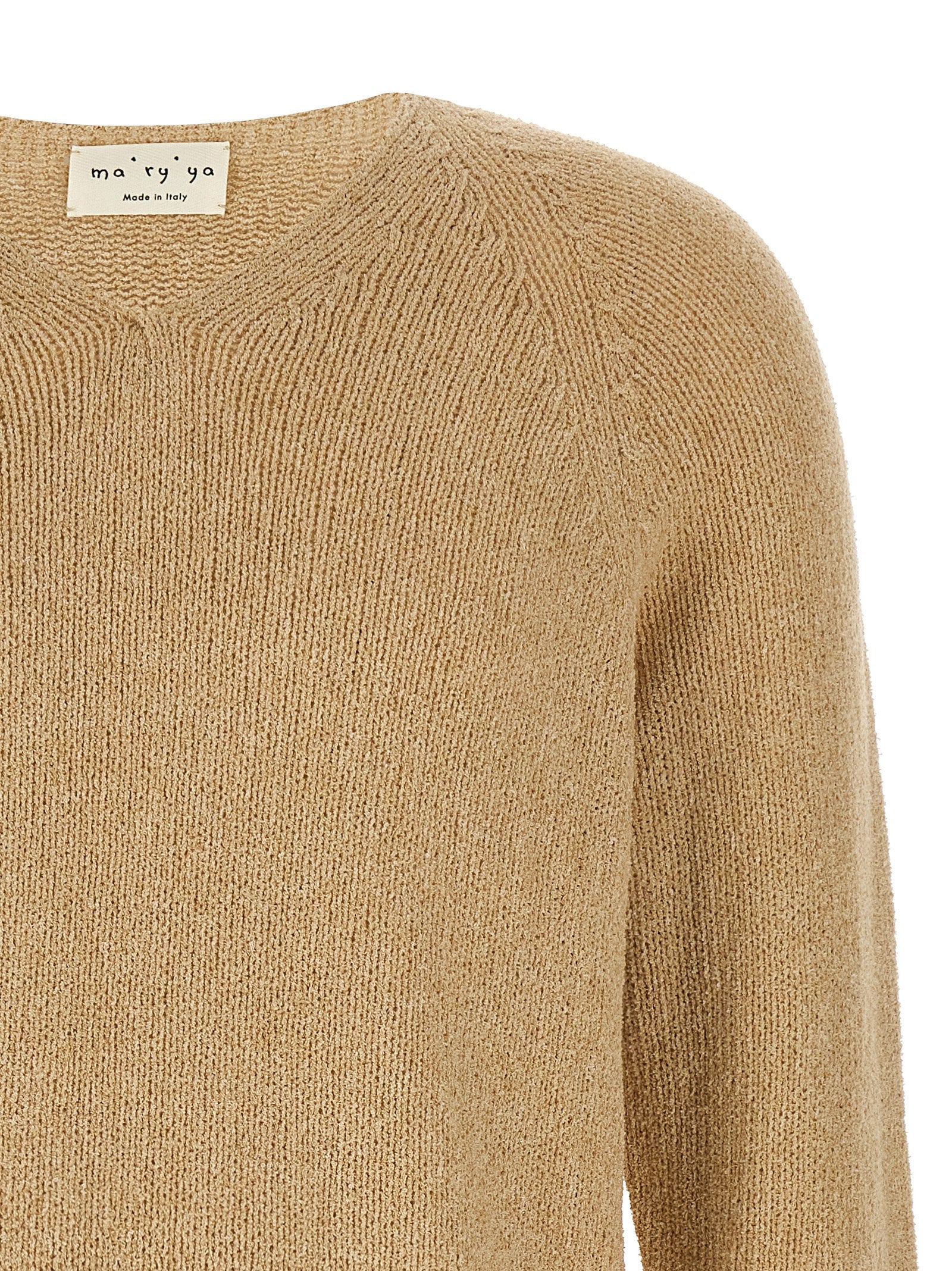 Bouclé sweater Beige Cotton Sweater, Cardigans