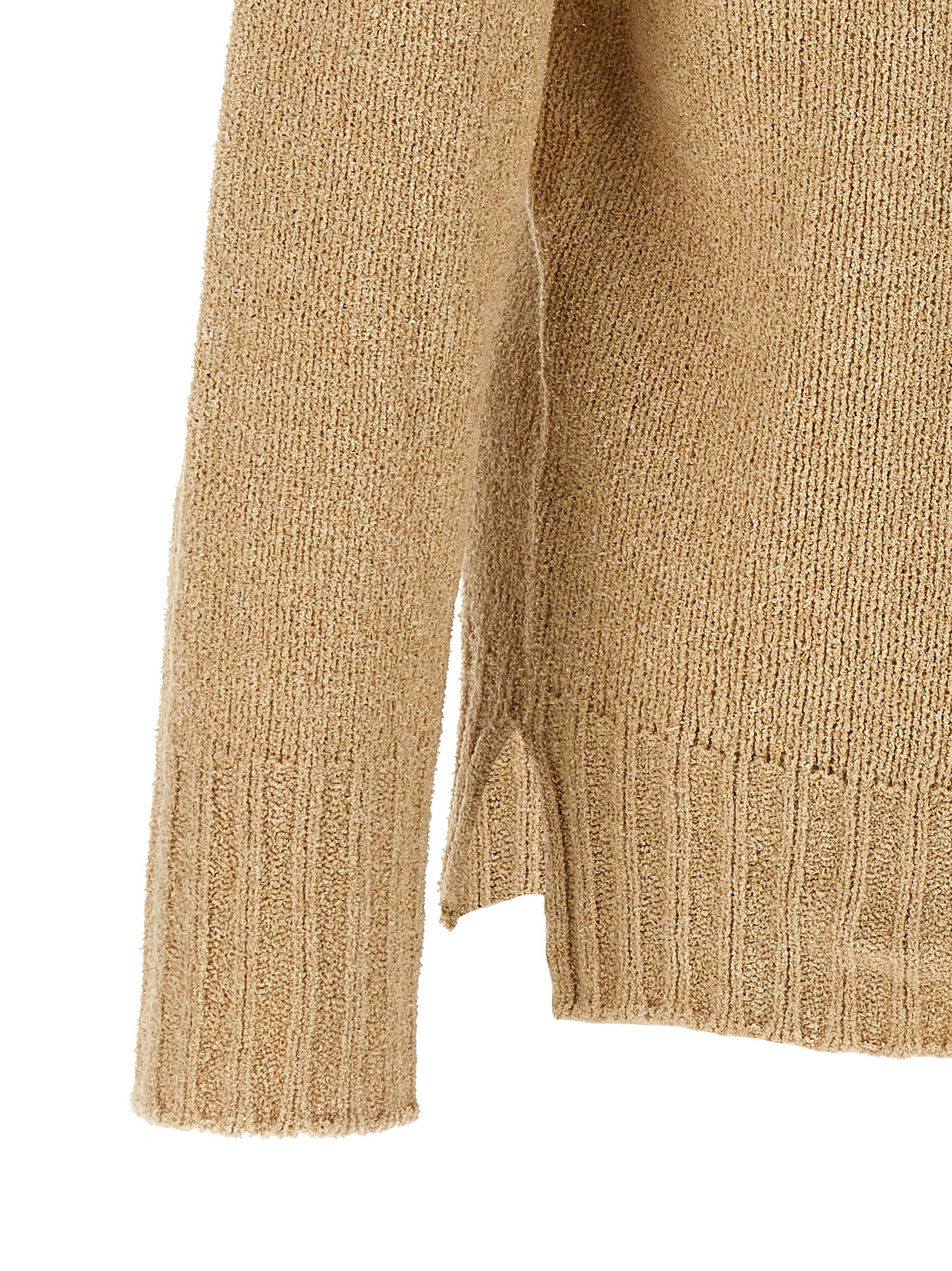 Bouclé sweater Beige Cotton Sweater, Cardigans