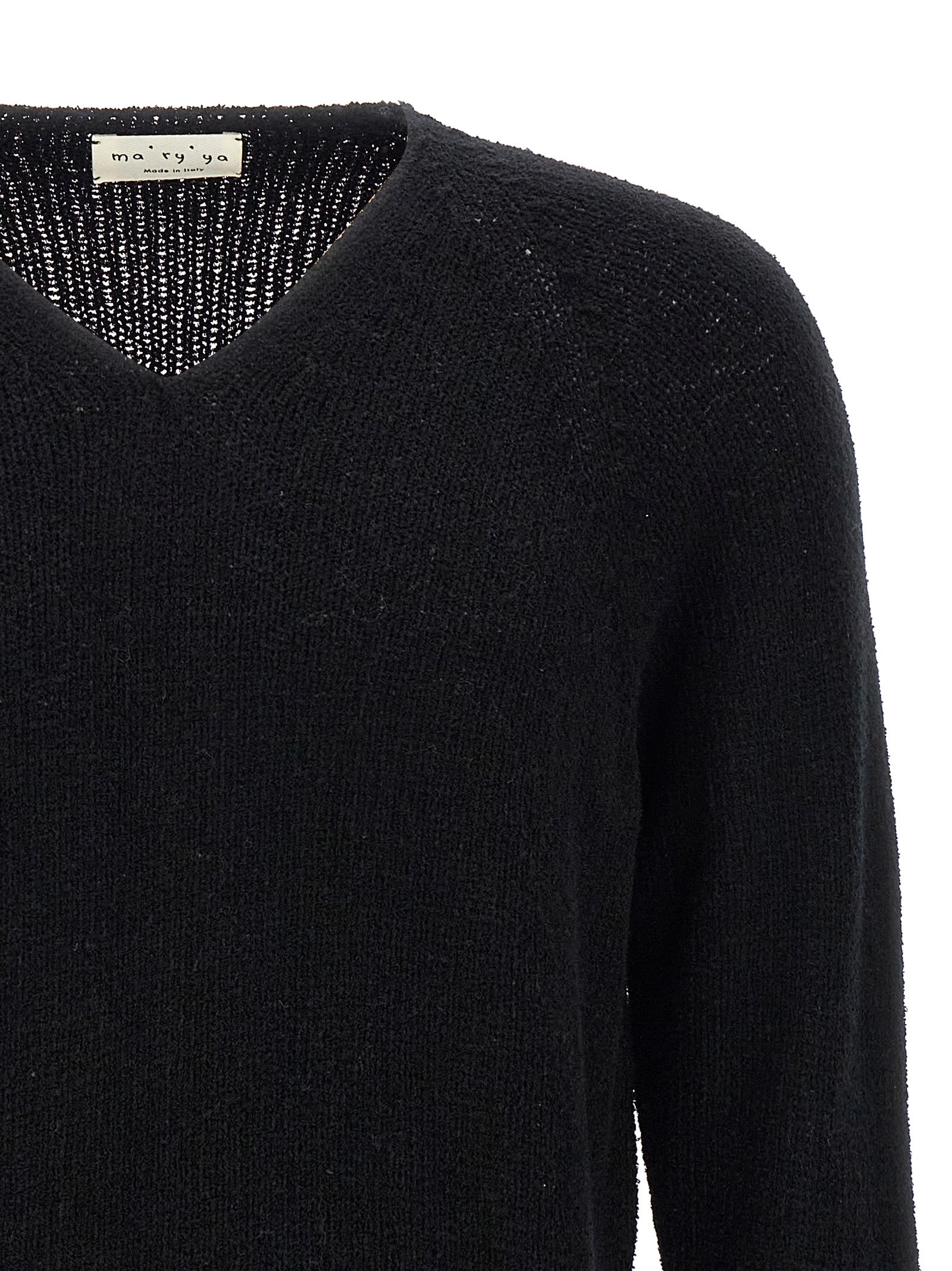 Bouclé sweater Black Cotton Sweater, Cardigans