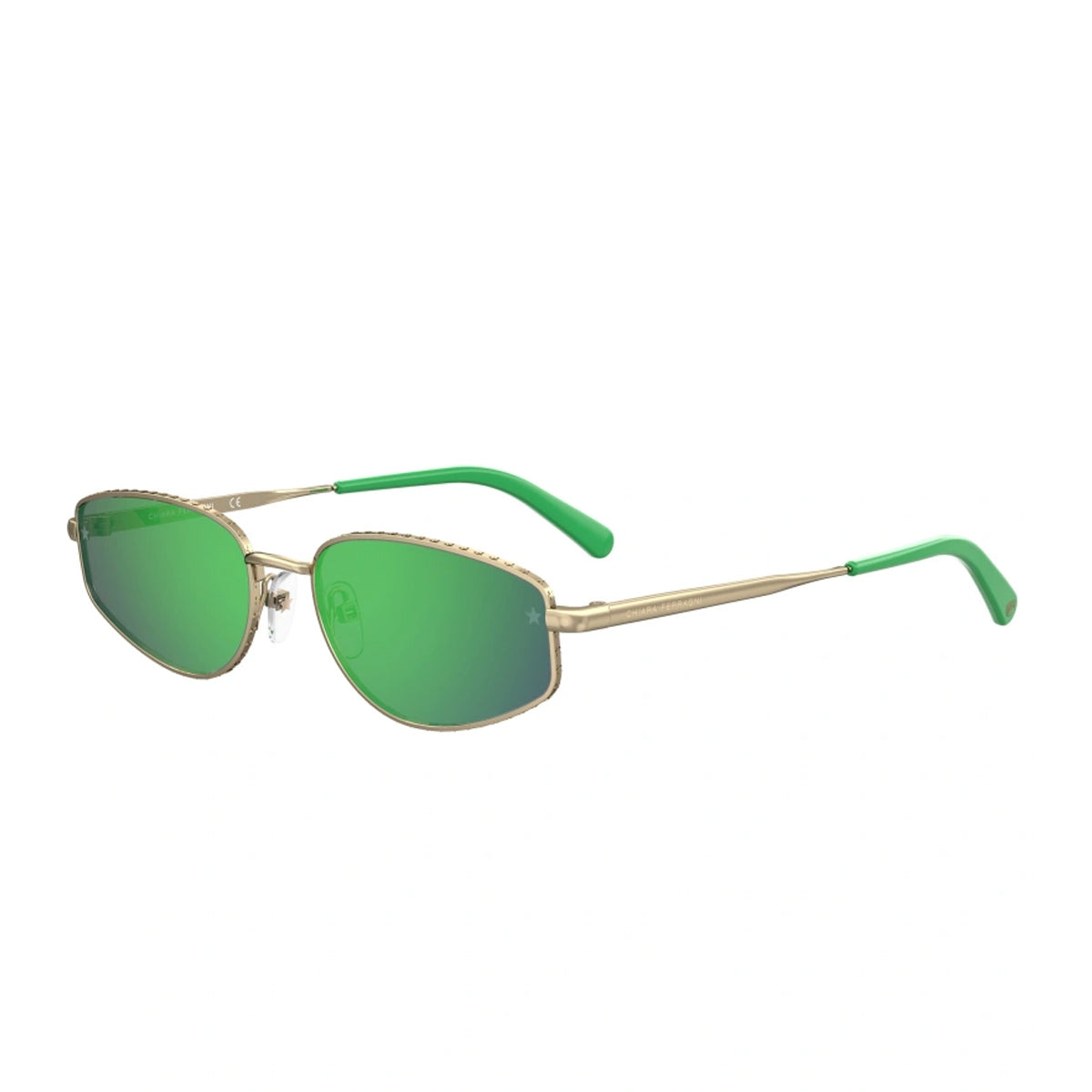 CF 7025-s PEF-Z9 GOLD GREEN Oro Metal Occhiali Sole