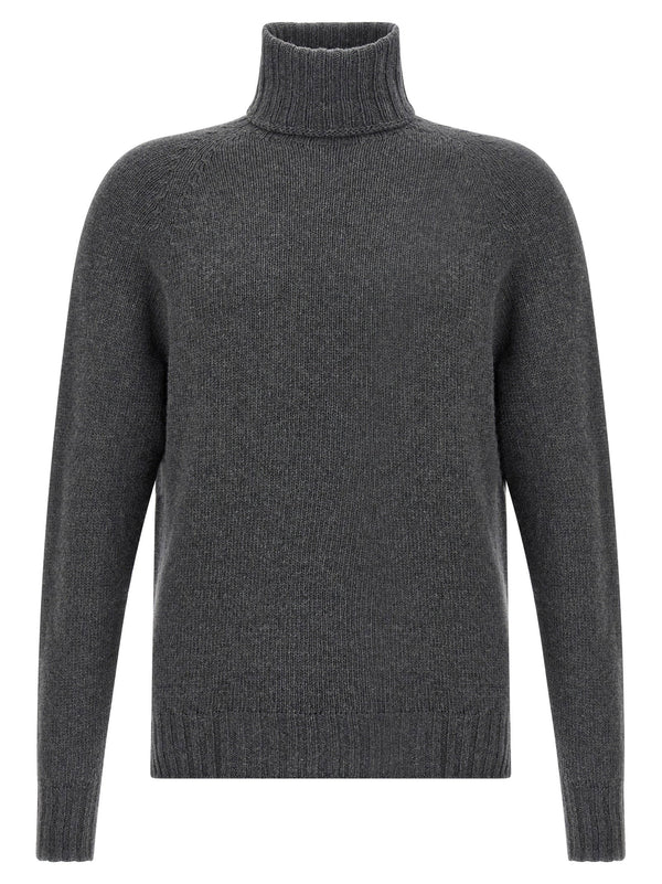 Ma'ry'ya Virgin Wool & Cashmere Blend Sweater — Charcoal