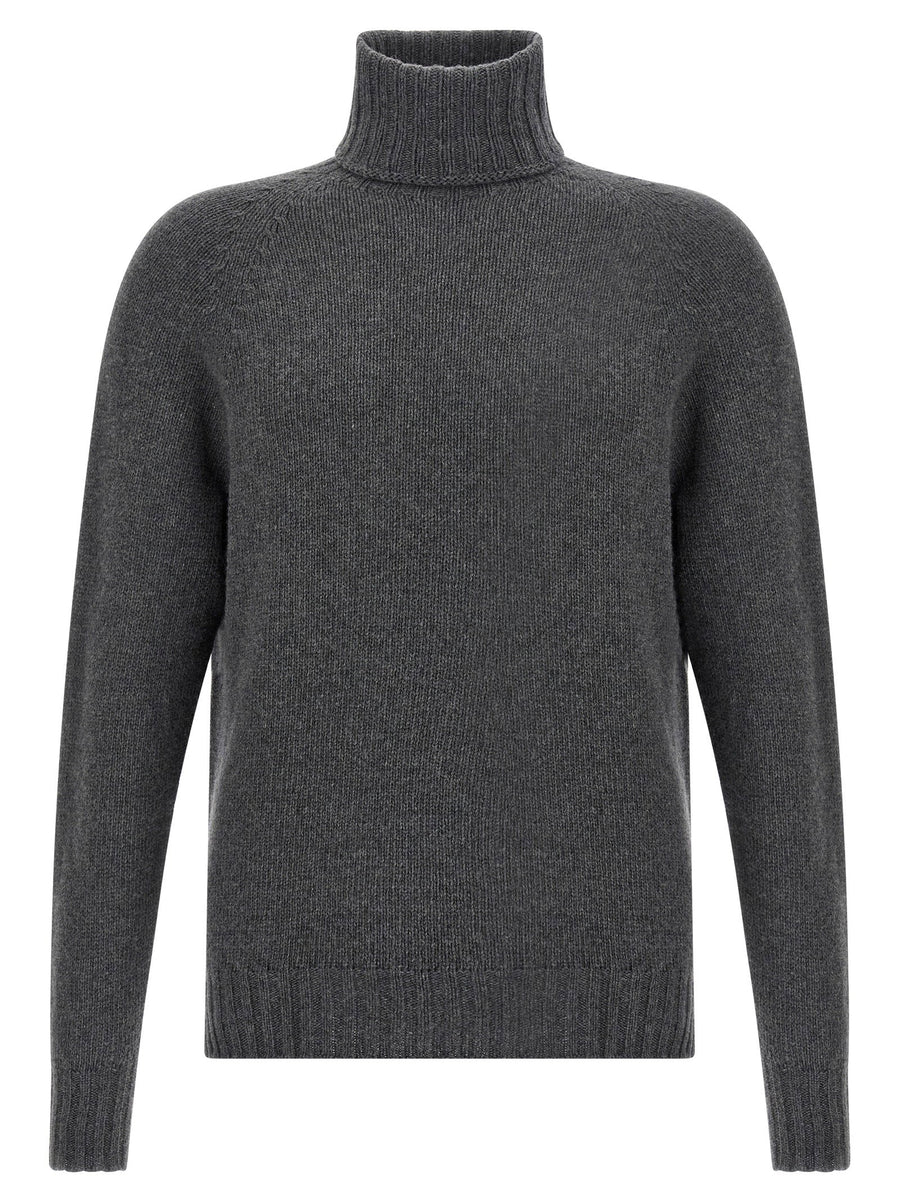 Ma'ry'ya Virgin Wool & Cashmere Blend Sweater — Charcoal