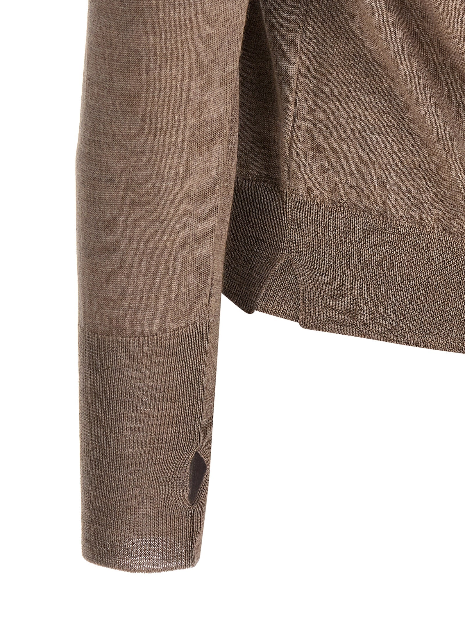 Crew-Neck Sweater Gray Sweater, Cardigans