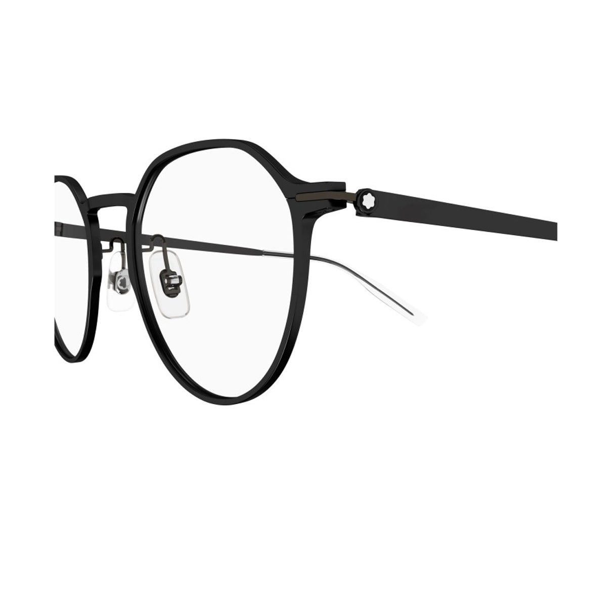 MB0233O LINEA ESTABLISHED Nero Aluminum Occhiali Vista