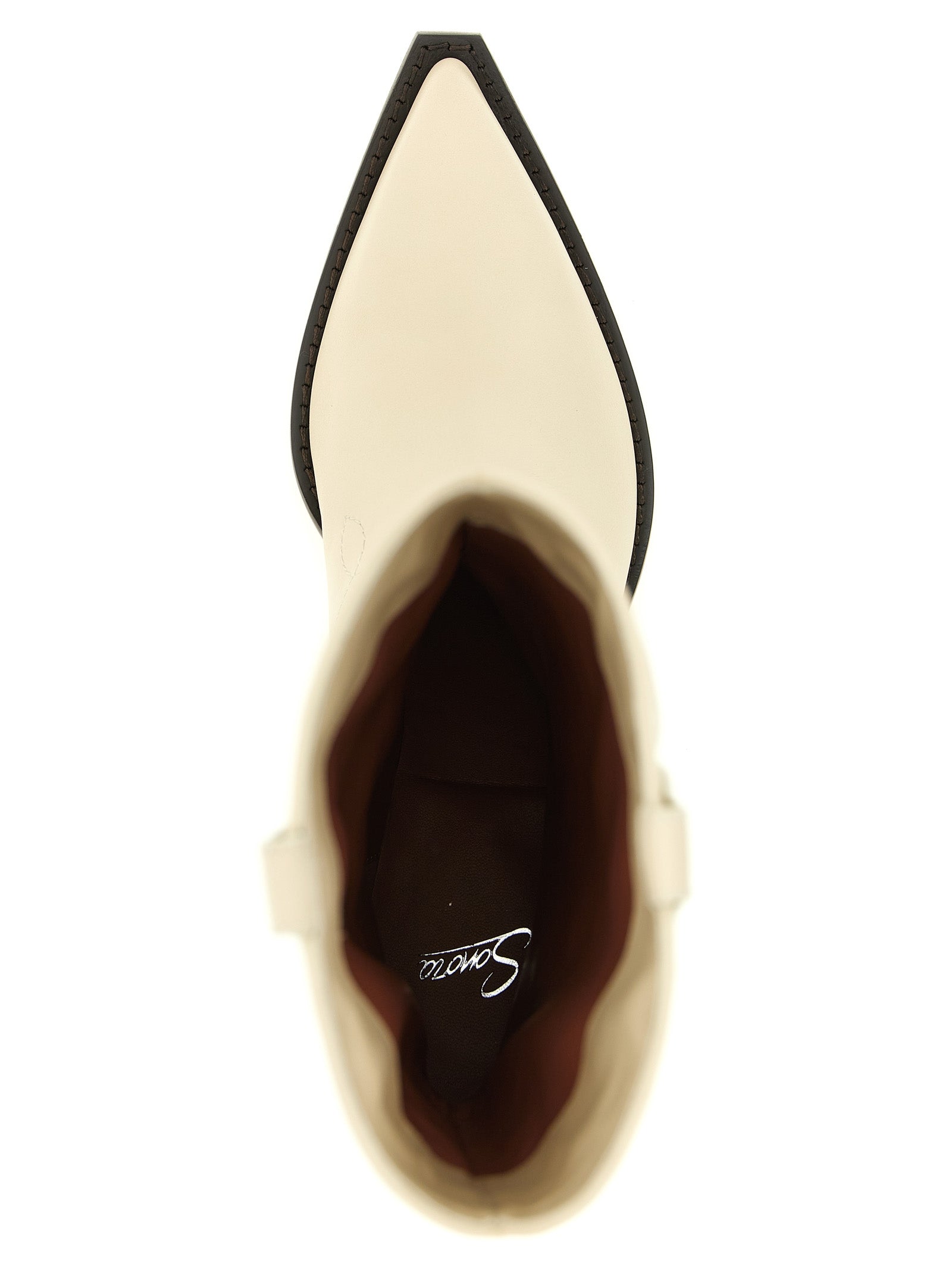 Yuma Boots White Calfskin Leather (bos Taurus) Boots, Ankle
