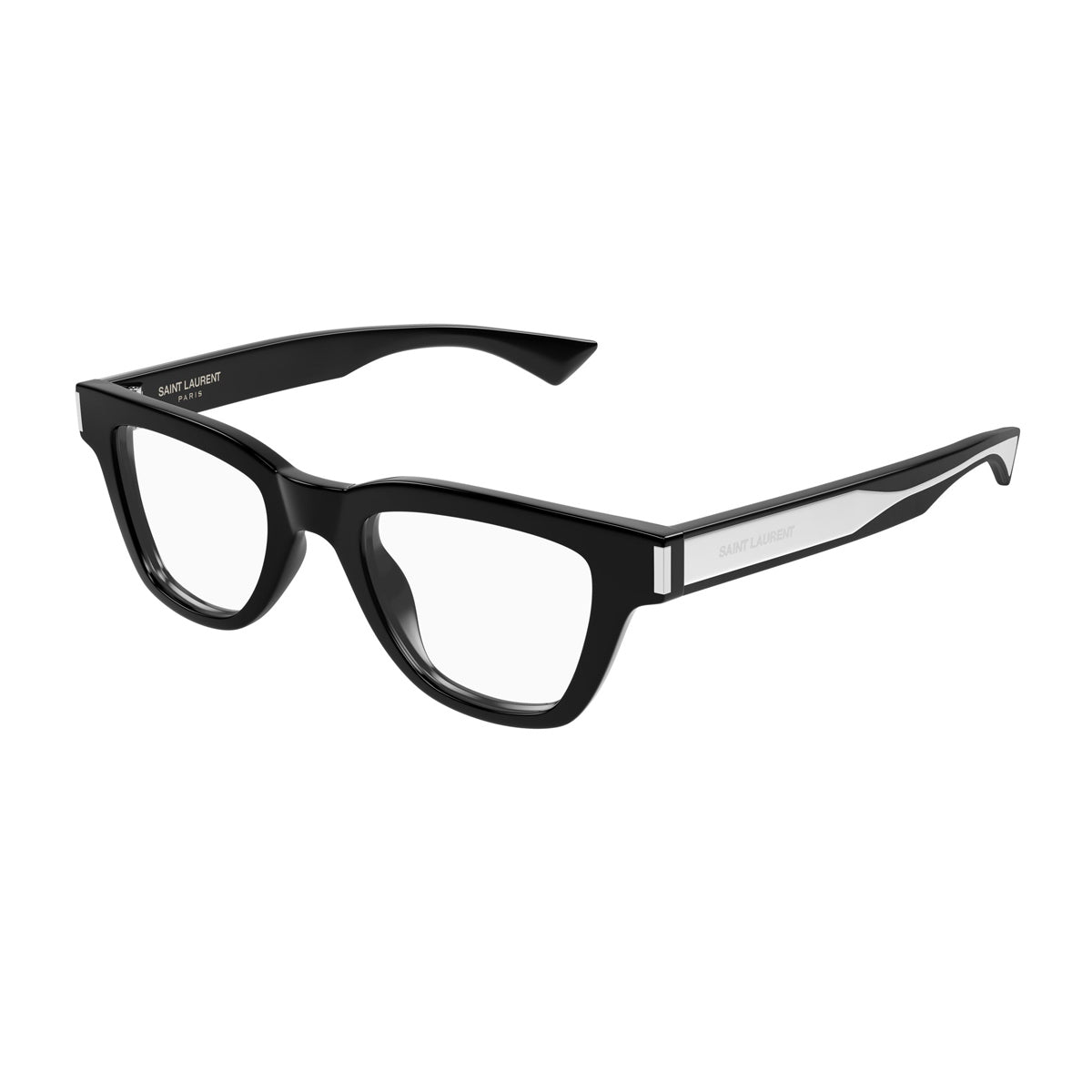 Saint Laurent SL 789 Jacques OPT Linea Corner Angle 001 Black Crystal Nero Acetate Occhiali Da Vista