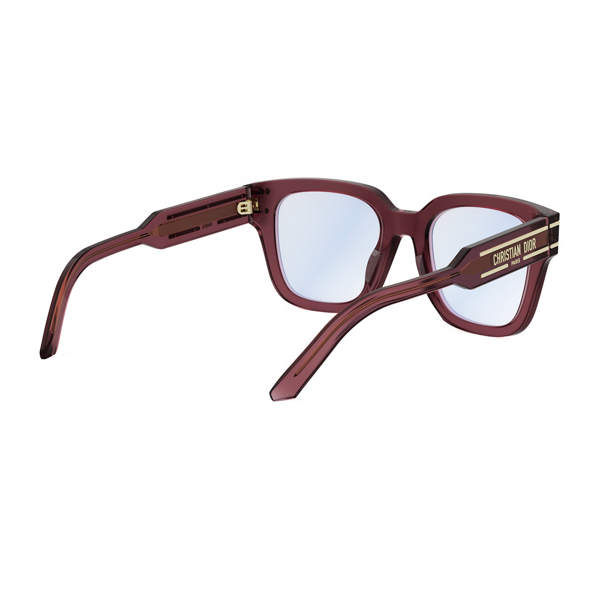 DiorSignatureO S5I 35BB Bordeaux Transparent Rosso Acetate Occhiali Da Vista