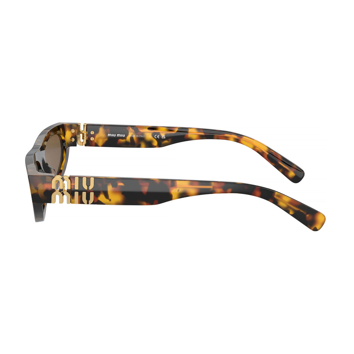 Miu 0MU 07ZS Glimpse VAU06B Havana Marrone Acetate Occhiali Da Sole