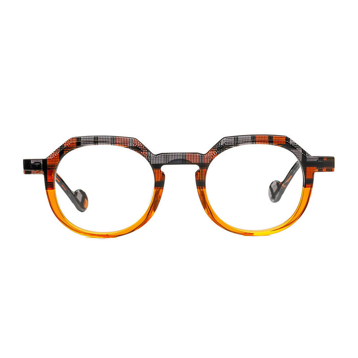 Matttew Backgammon 1894 Texture Arancione Acetate Occhiali Da Vista
