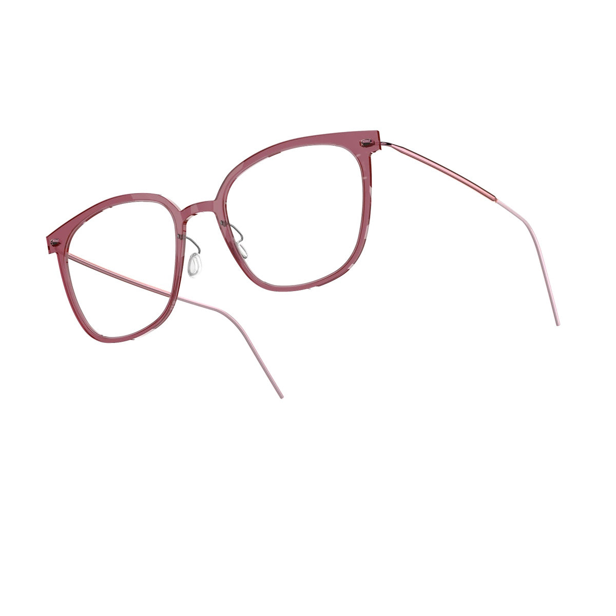 Lindberg N.O.W. 6638 C04 P70 804 Bordeaux Rosa Rosso Titanium Occhiali Da Vista