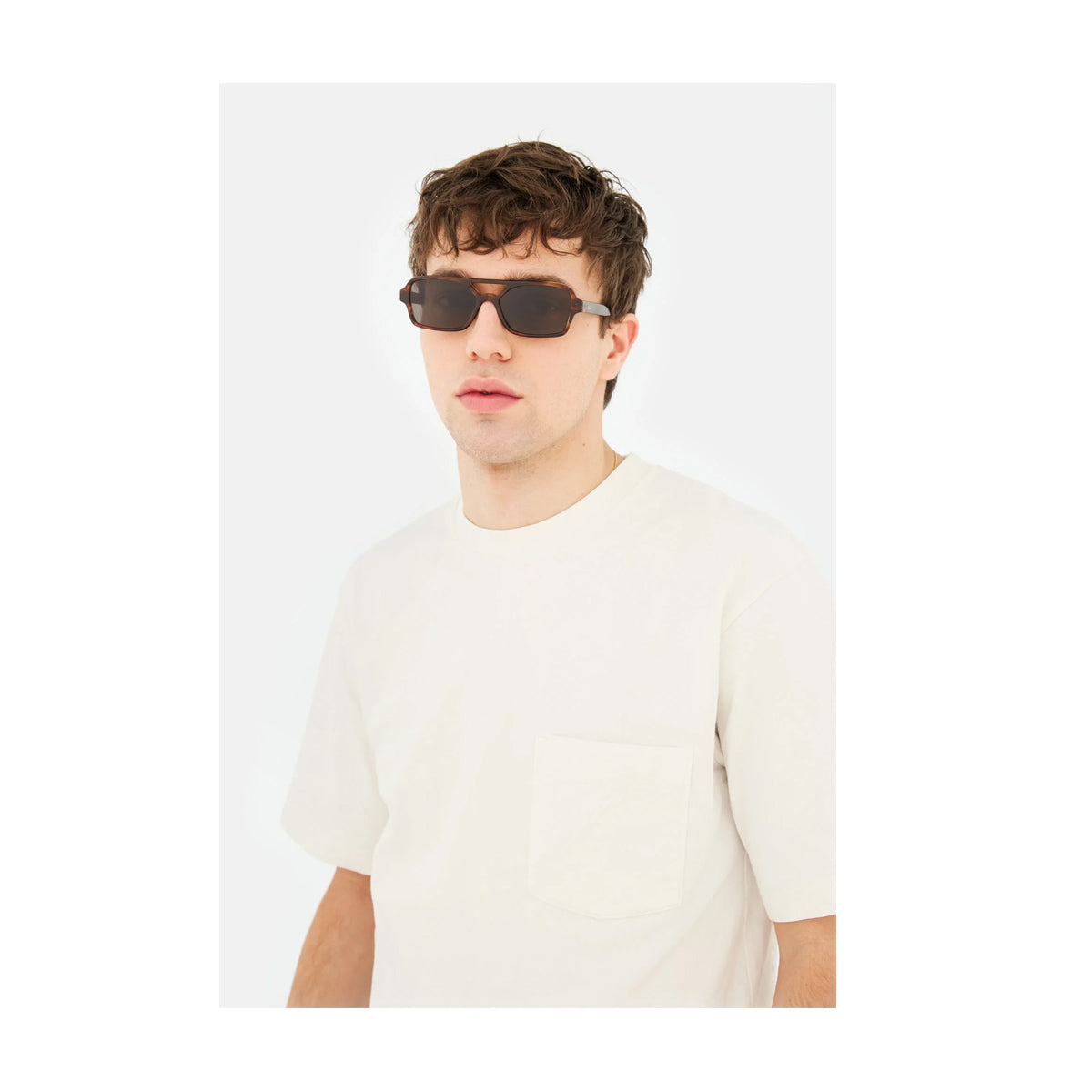 Retrosuperfuture VICO HAVANA STRIATA Marrone Acetate Occhiali Da Sole