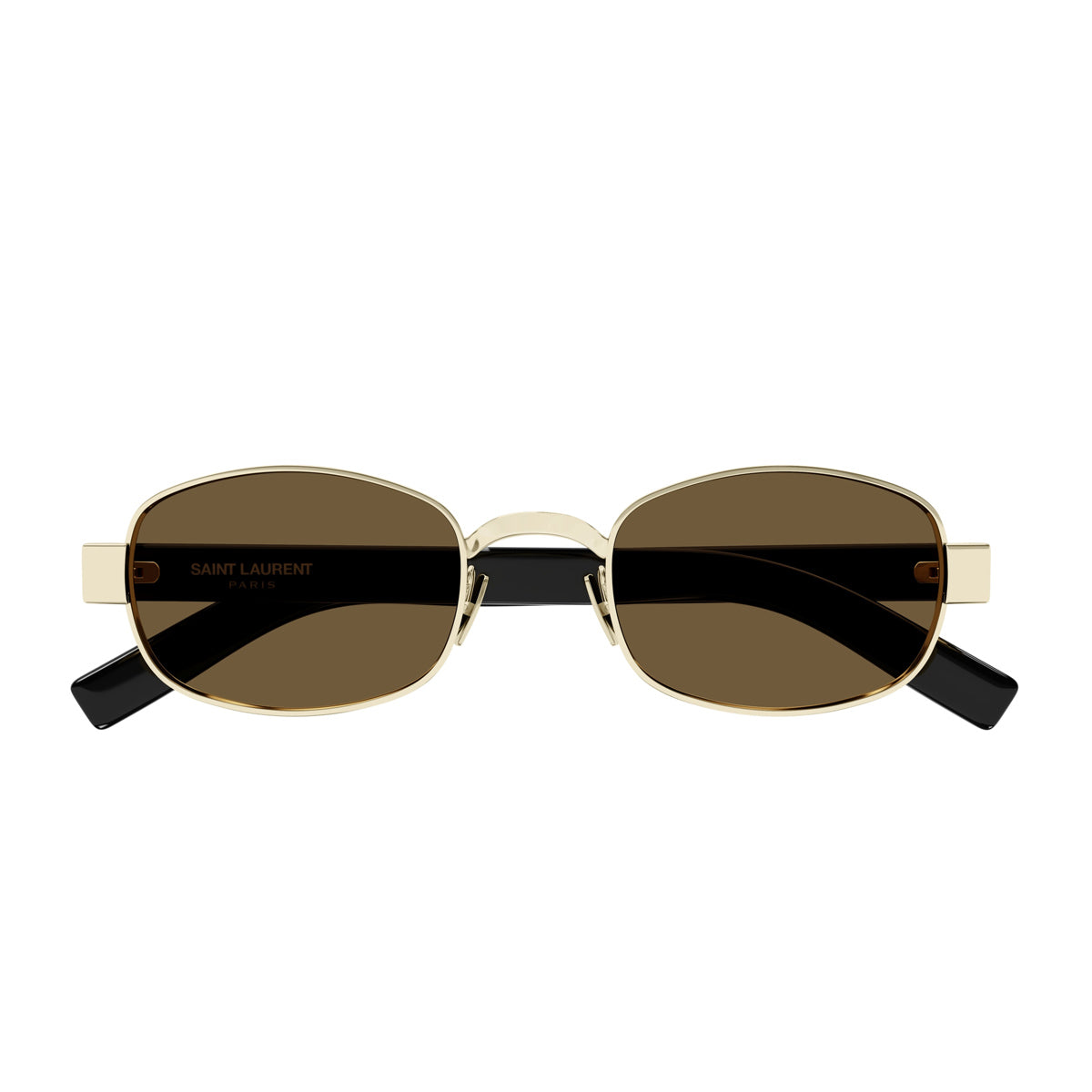 Saint Laurent SL 706 Linea Logo 001 Gold Black Brown Oro Acetate/metal Occhiali Da Sole