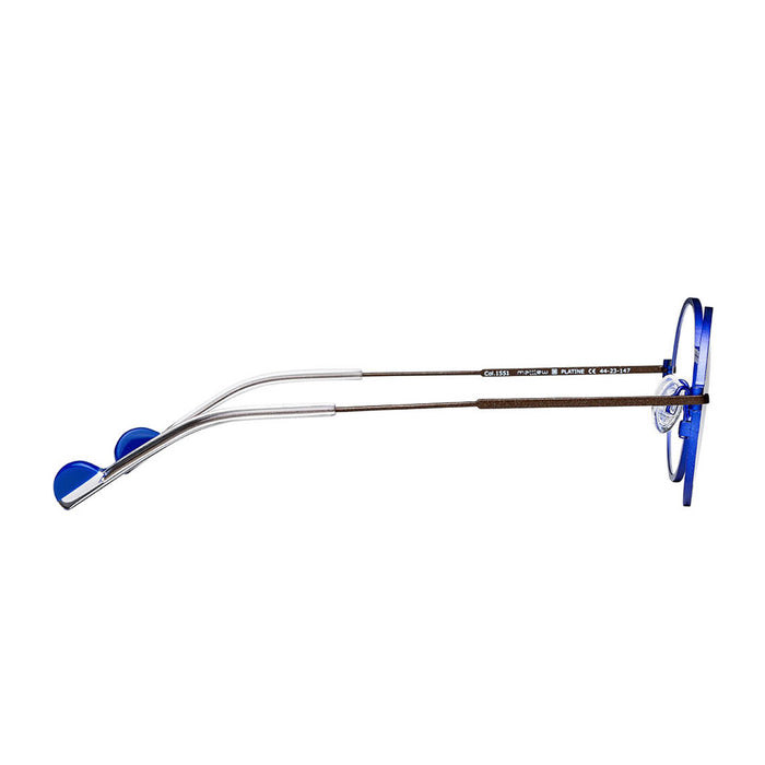 Platine 1551 Blue-Brown Blu Titanium Occhiali Da Vista