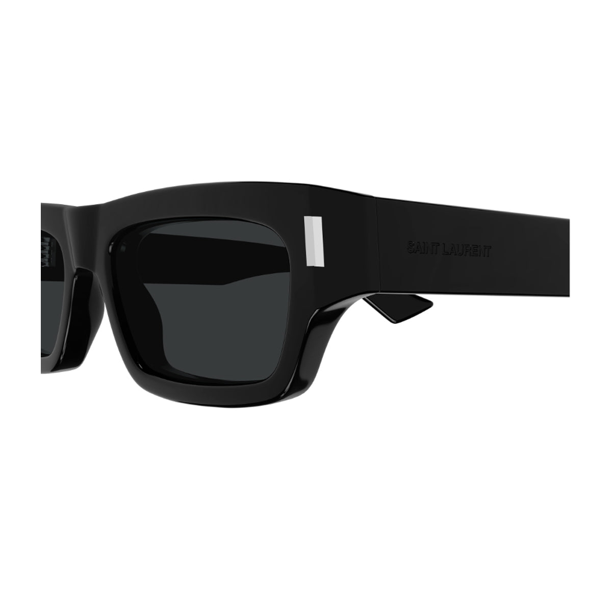 Saint Laurent SL 837 Linea Corner Angle 001 Black Nero Recycled Acetate Occhiali Da Sole