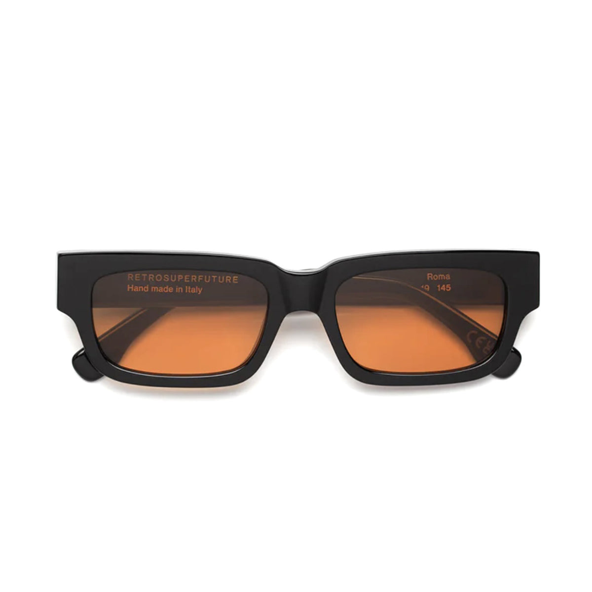 ROMA REFINED black Nero Acetate Occhiali Sole