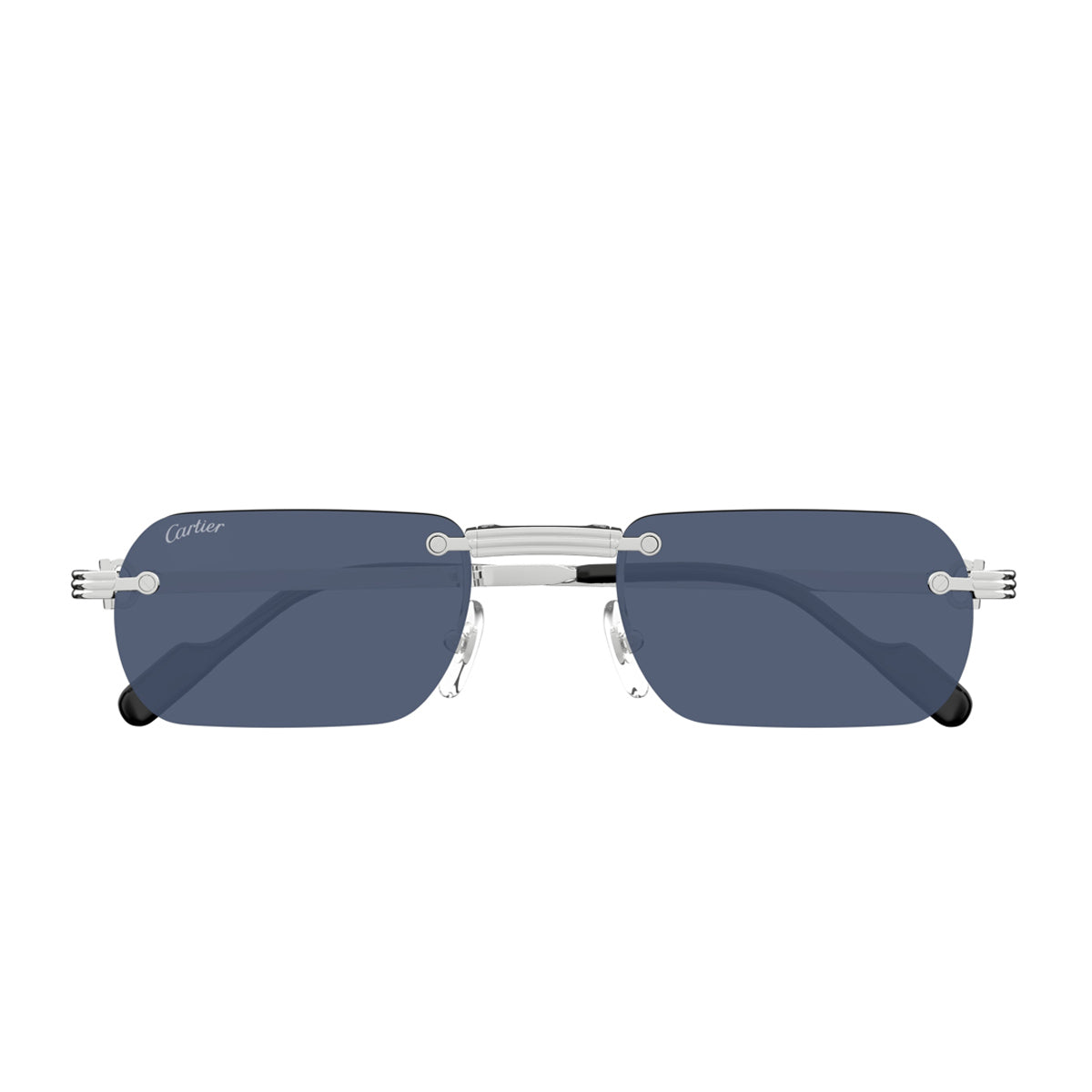 Cartier CT0499S Première de 002 Silver Blue Argento Metal Occhiali Da Sole