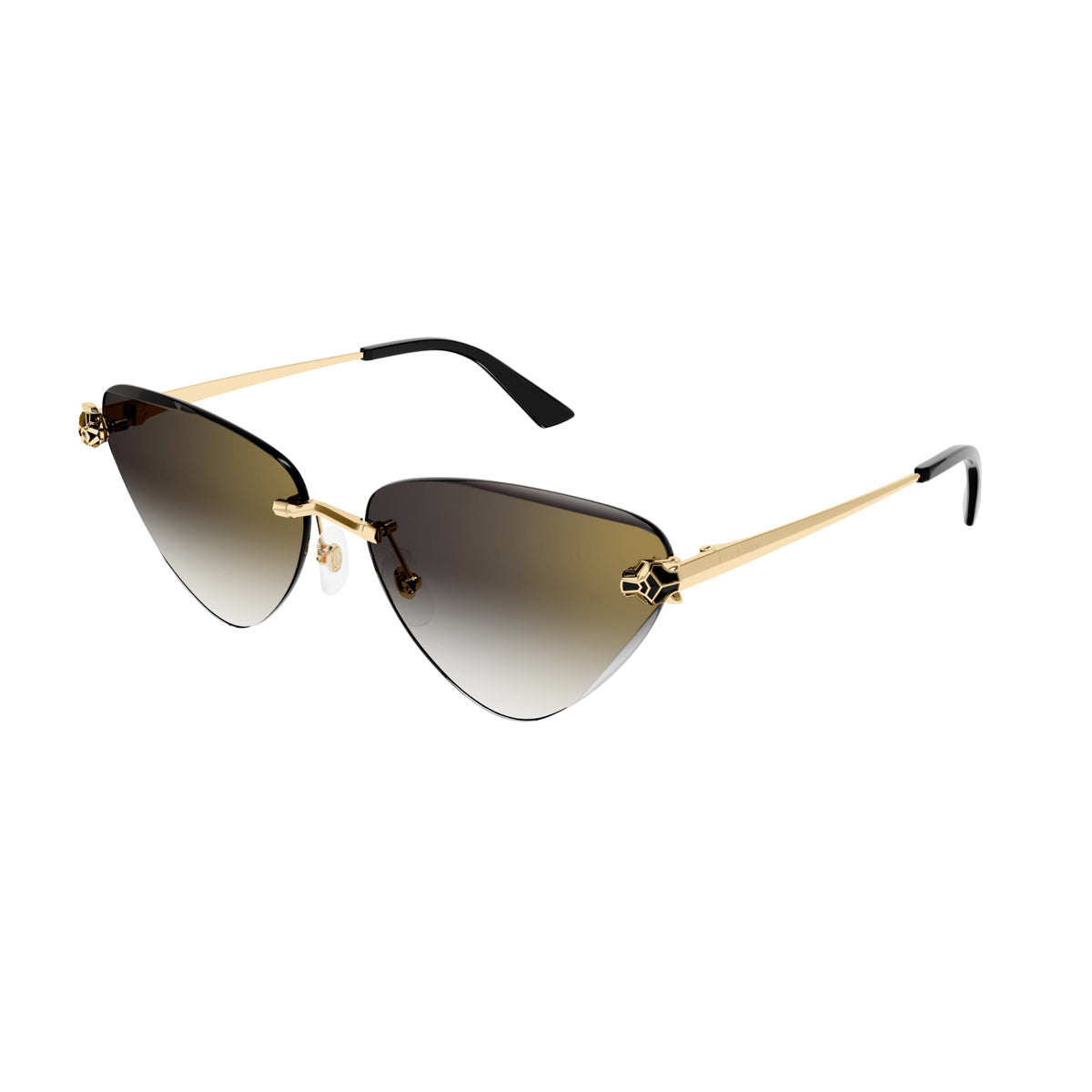 CT0399S Panthère de Cartier 001 Gold Oro Metal Occhiali Sole
