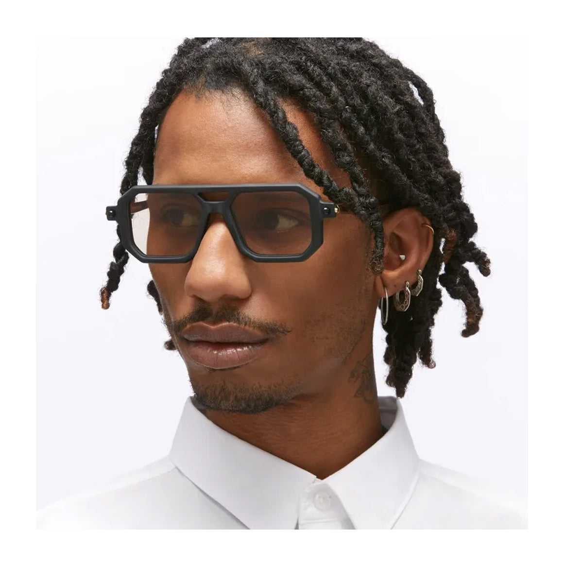 Maske P8 BMH BROWN 1* Black Matte-Kaki- Shine Nero Acetate Occhiali Da Vista