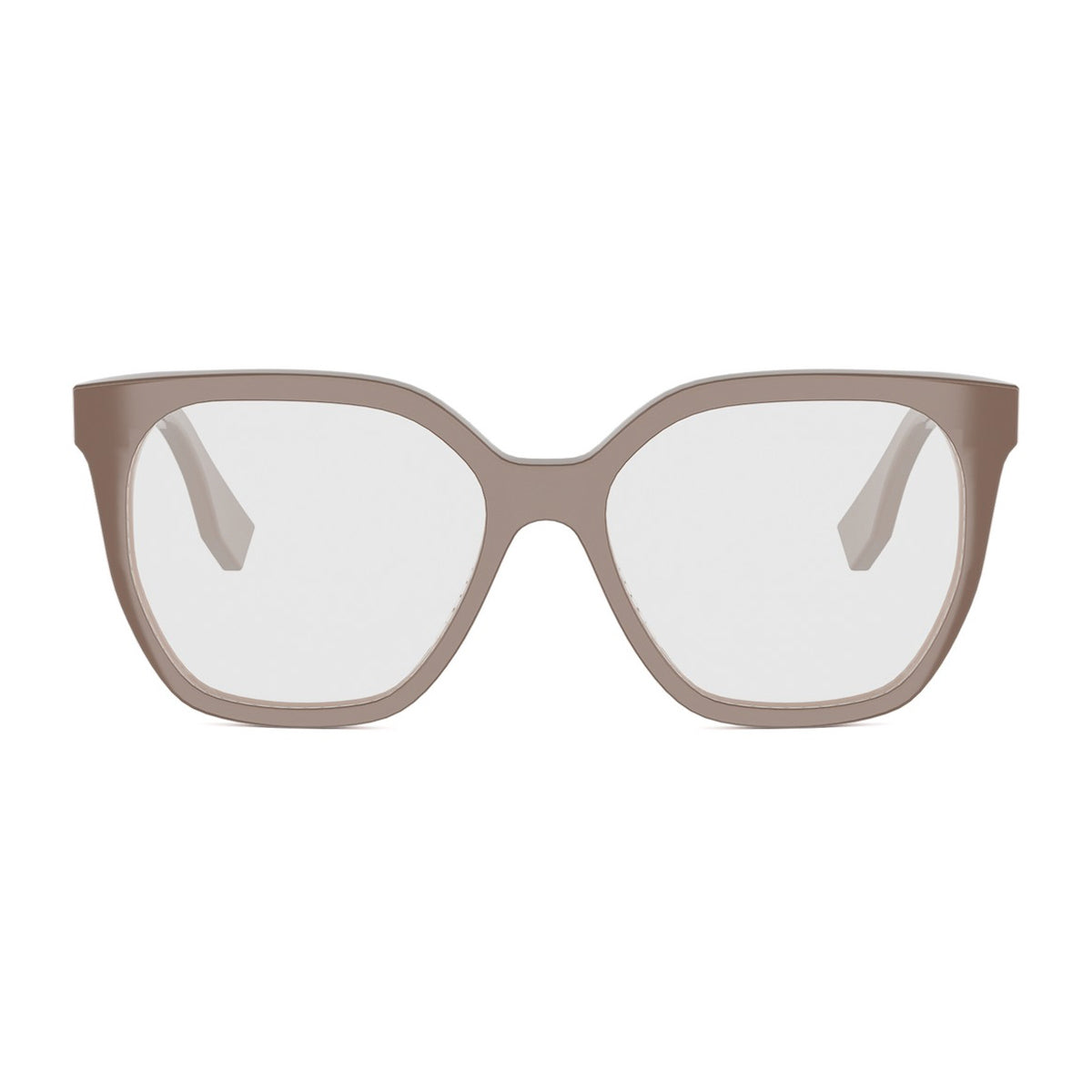Fendi FE50087I Lettering 045 Marrone Chiaro Acetate Occhiali Da Vista